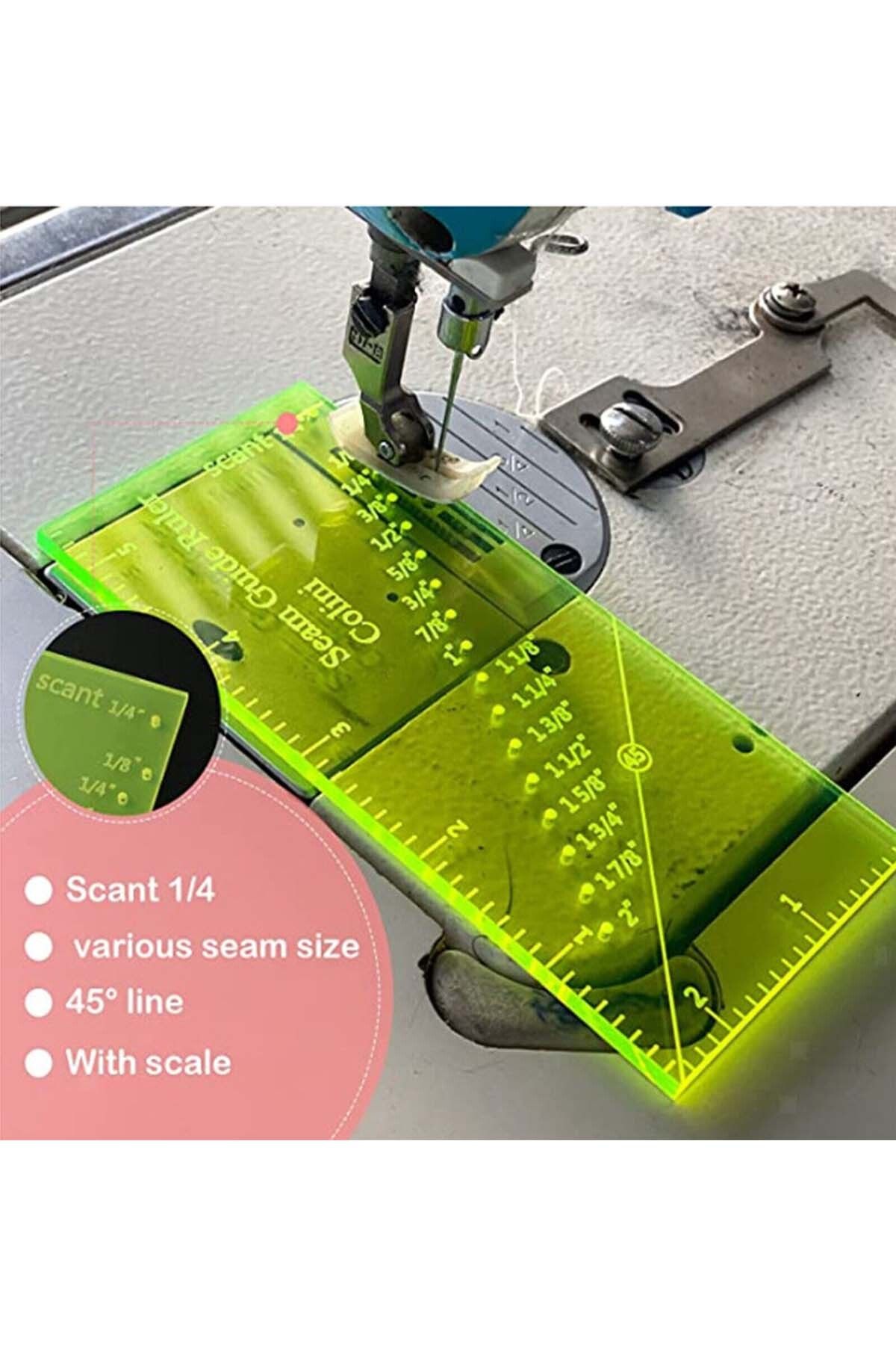 hodbehod-Sewing Machine Guard Seam Edge Allowance Guide Alignment Adjustment Measurement Ruler 5