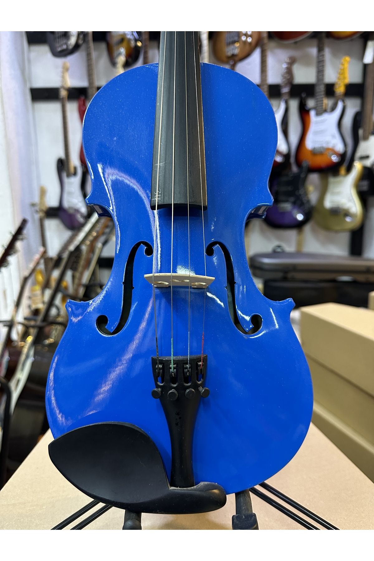 Blue violin for sale top