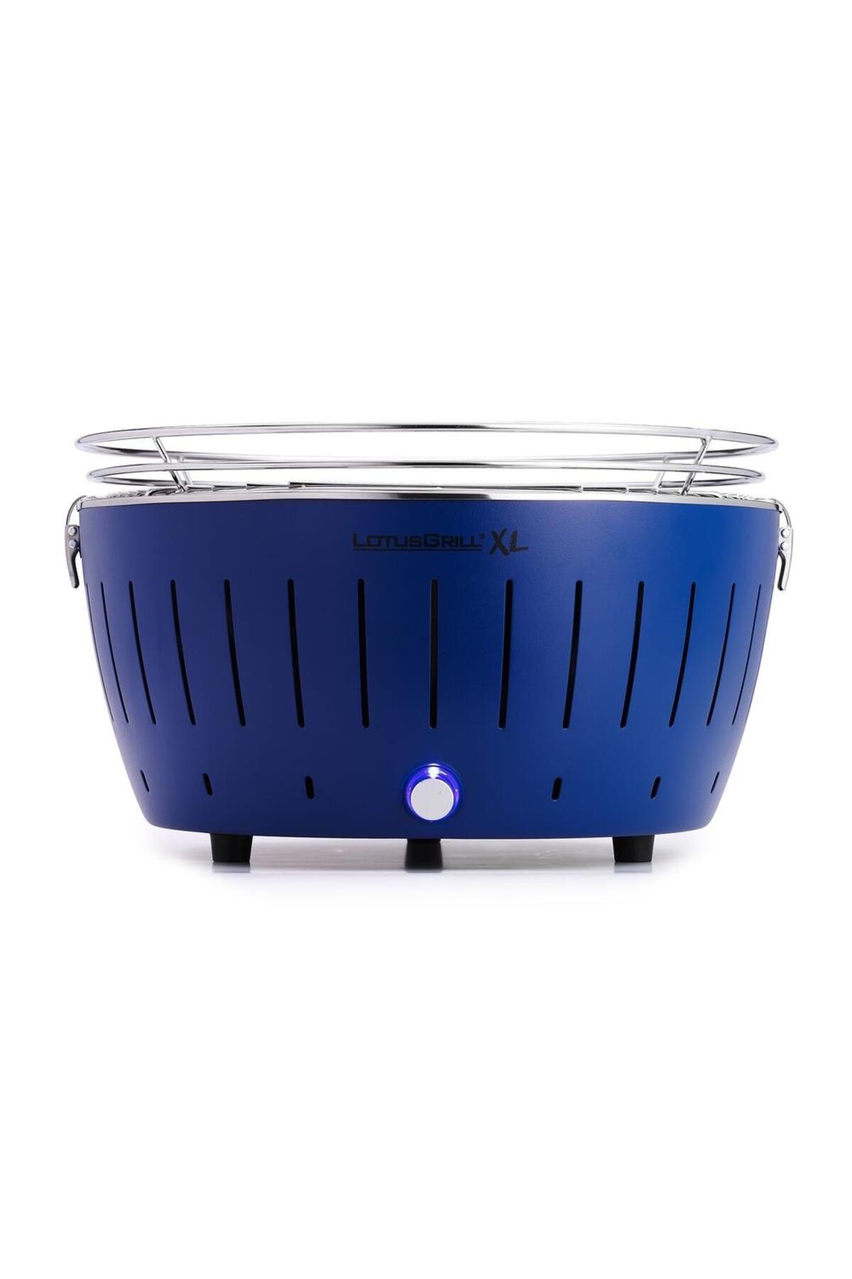 Xl Kömürlü Dumansız Mangal Mavi Set ( Çanta 2,5kg Kömür Yakıt Jeli ) 2