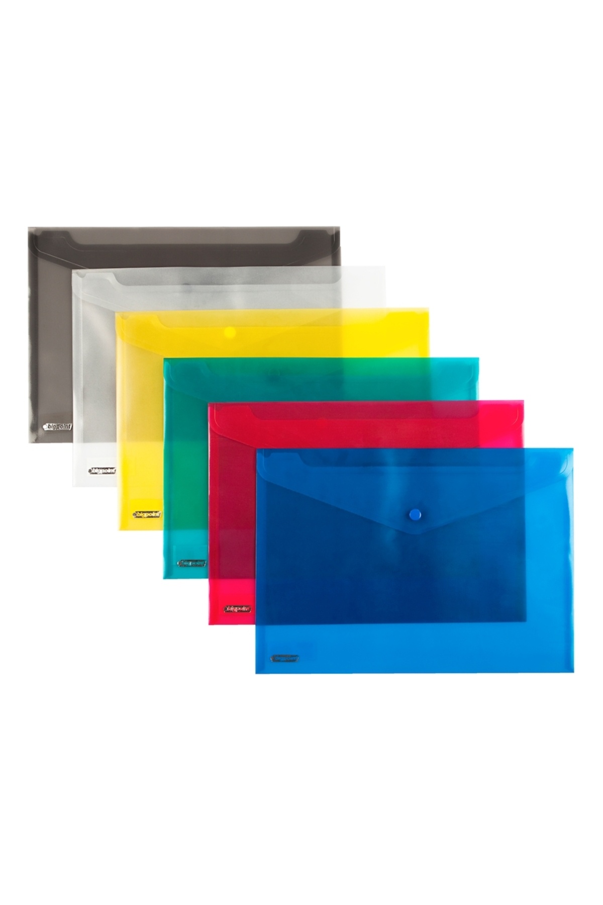 Bigpoint-Snap File A4 Blue 24-Piece Bag 2