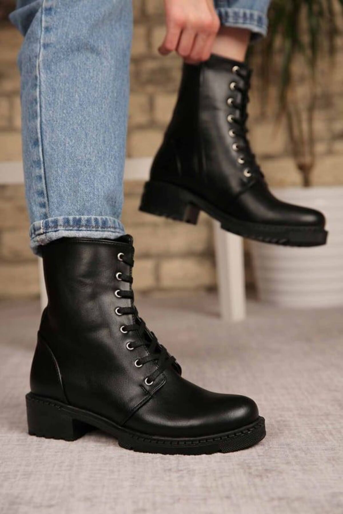 Micro studded leather clearance biker ankle boots