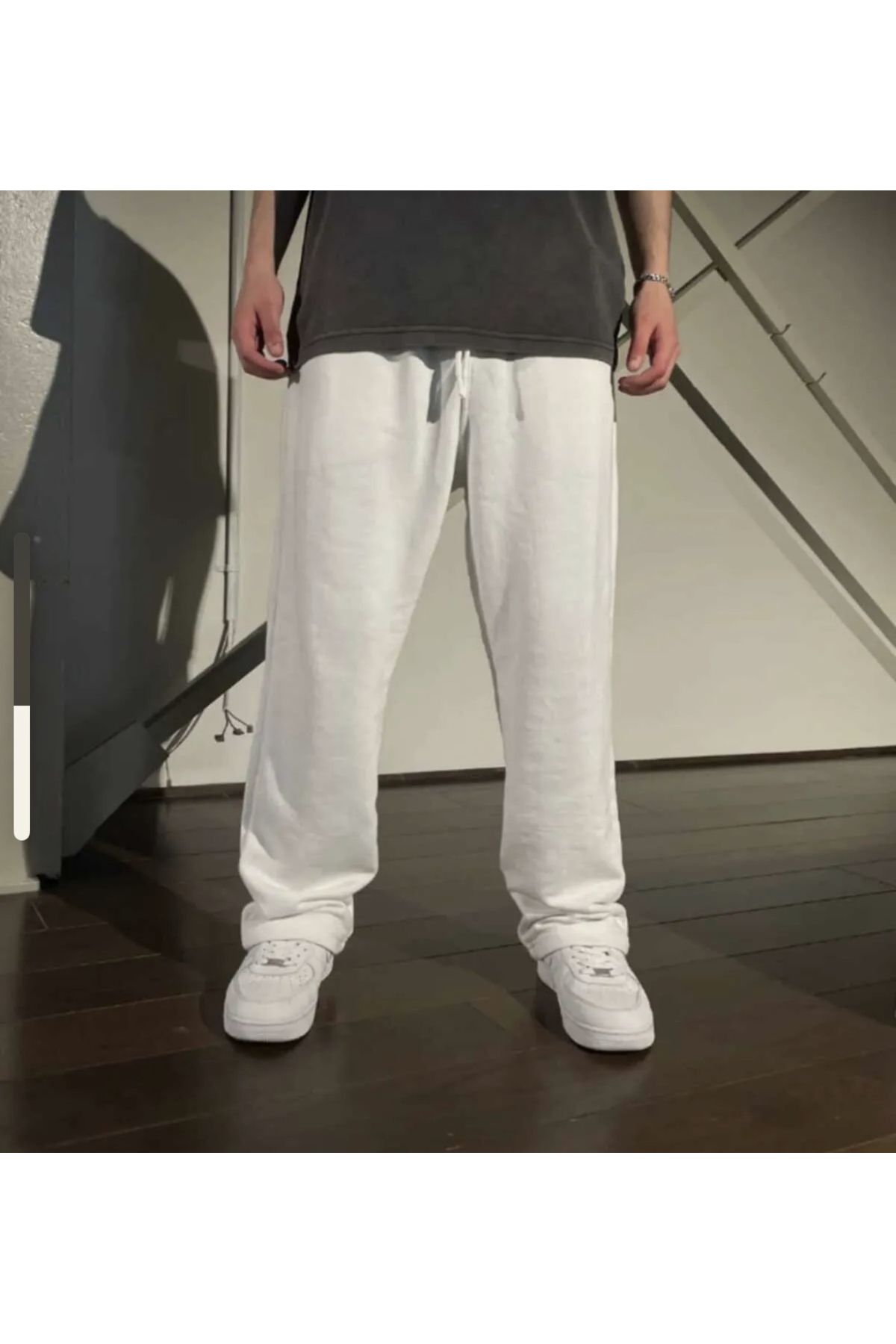 White Baggy Sweatpants