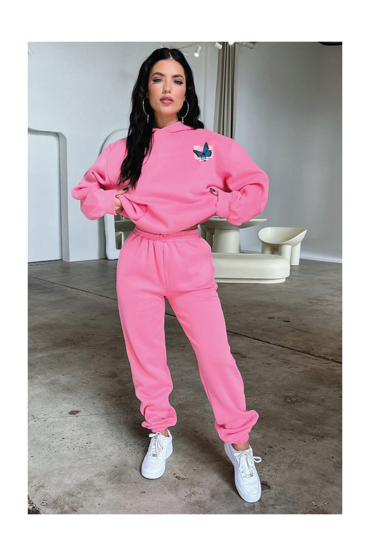 Pink 2025 sweatsuit set
