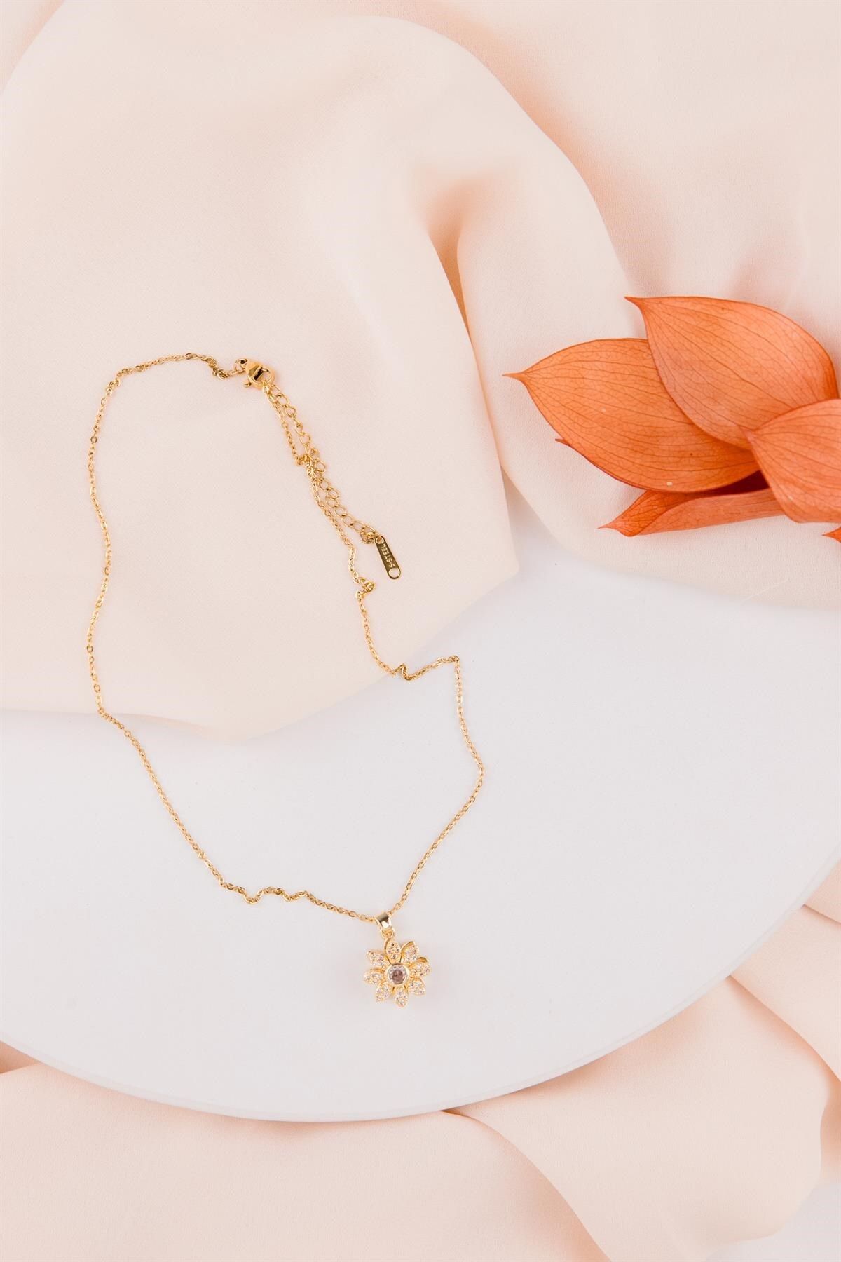 Accessorize rose hotsell gold necklace