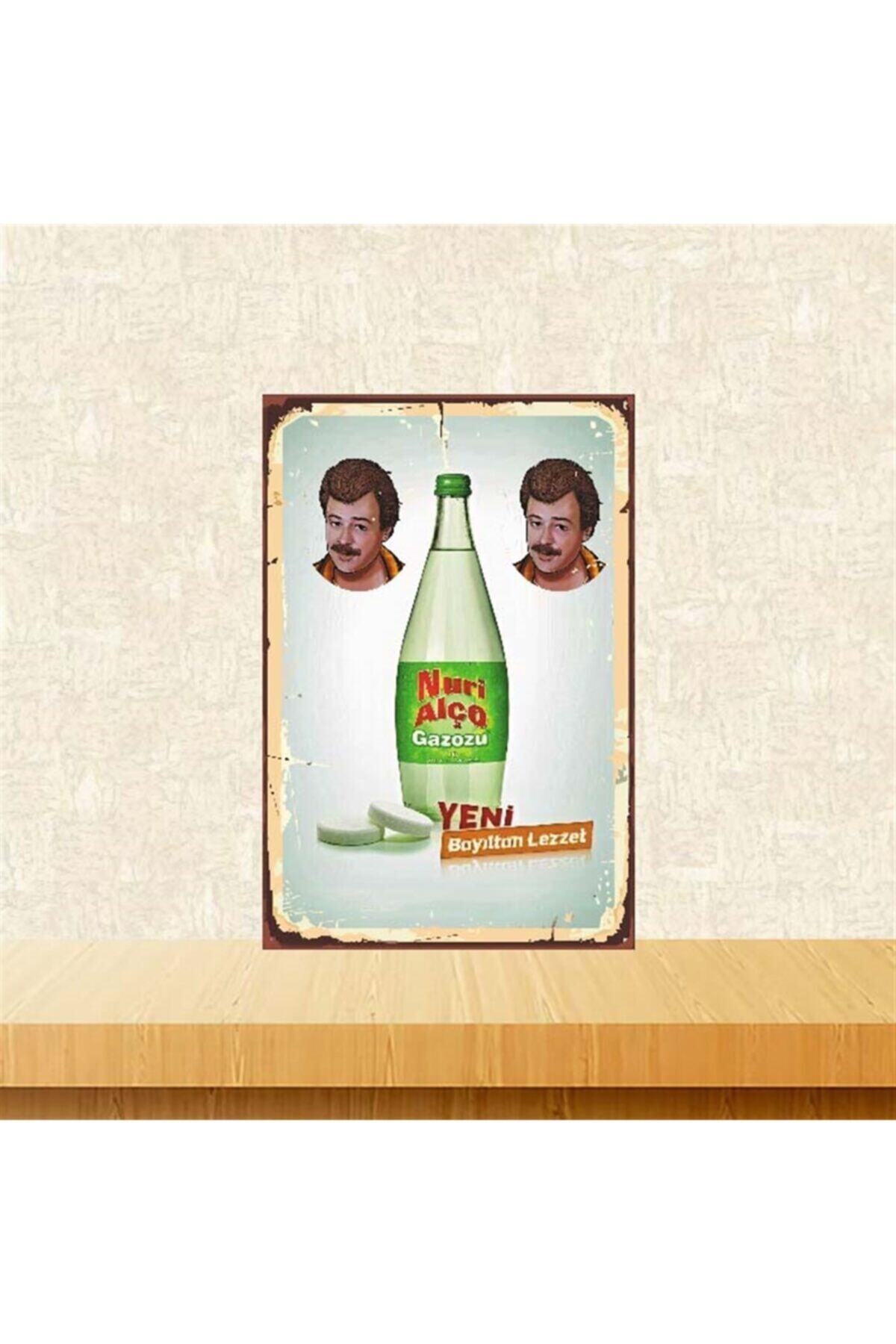 Nuri Alço Soda Stunning Flavor 20-30 Cm Retro Wood Poster Tkfx4072
