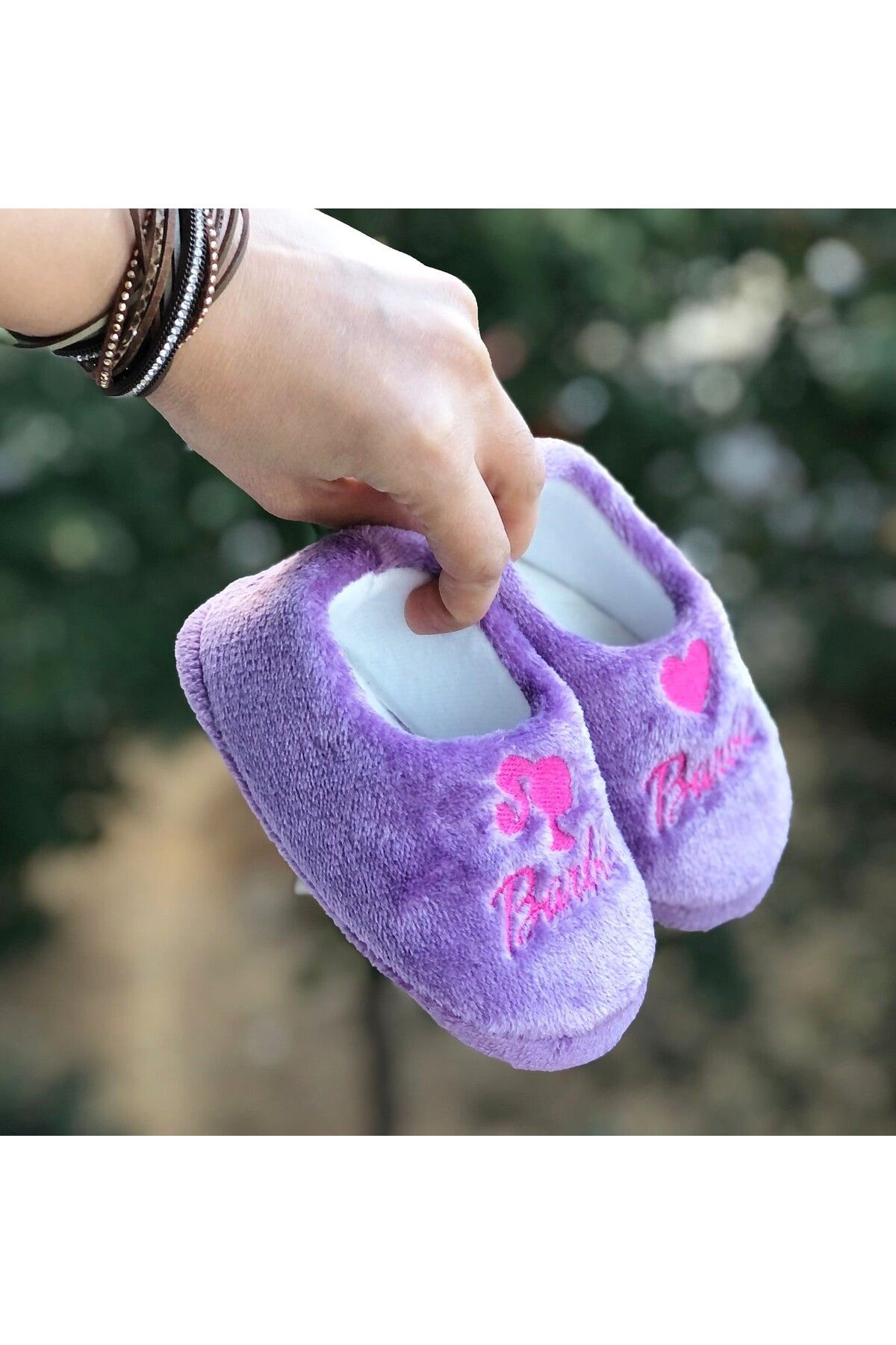 Kids sale purple slippers