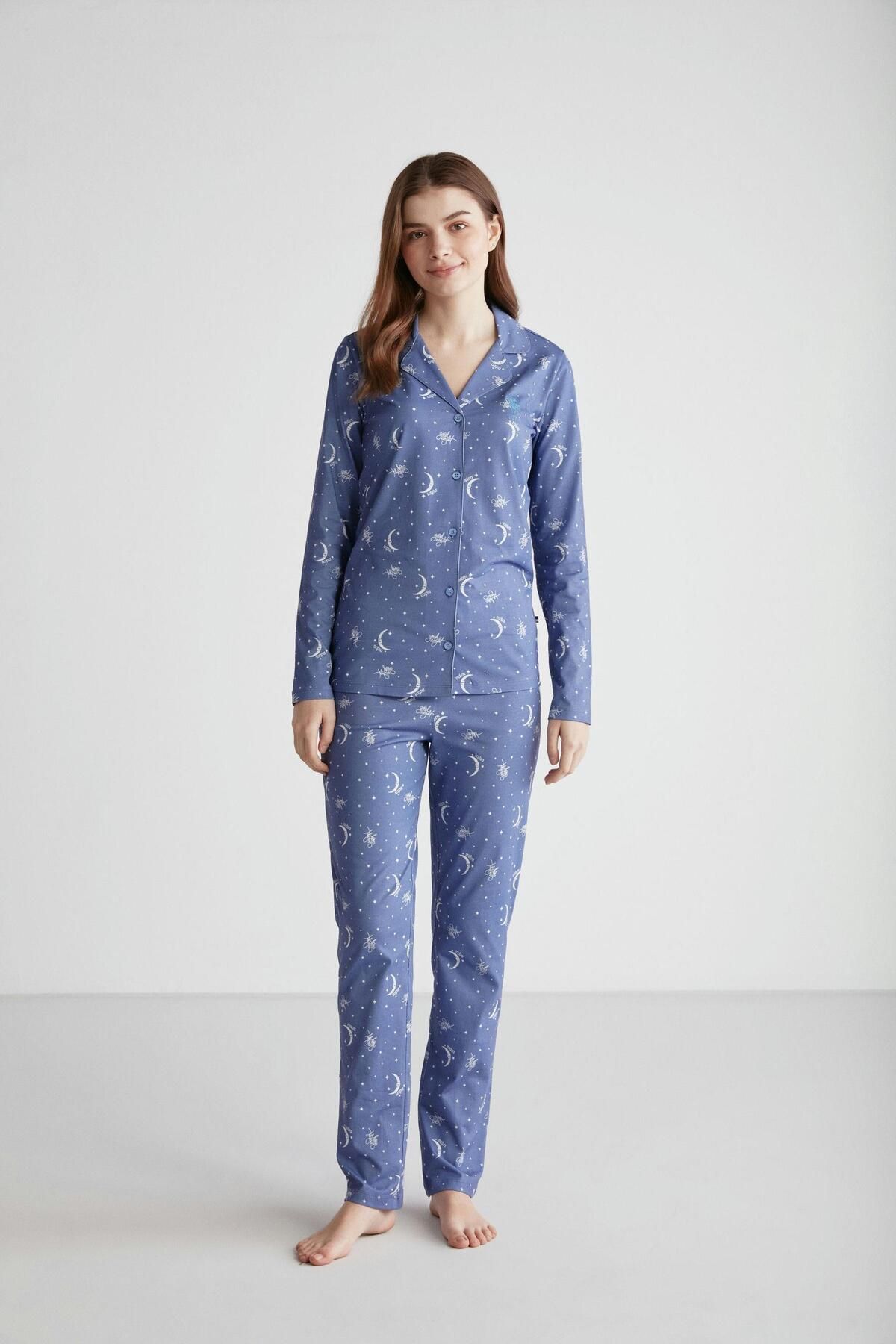 Blue sale polo pajamas
