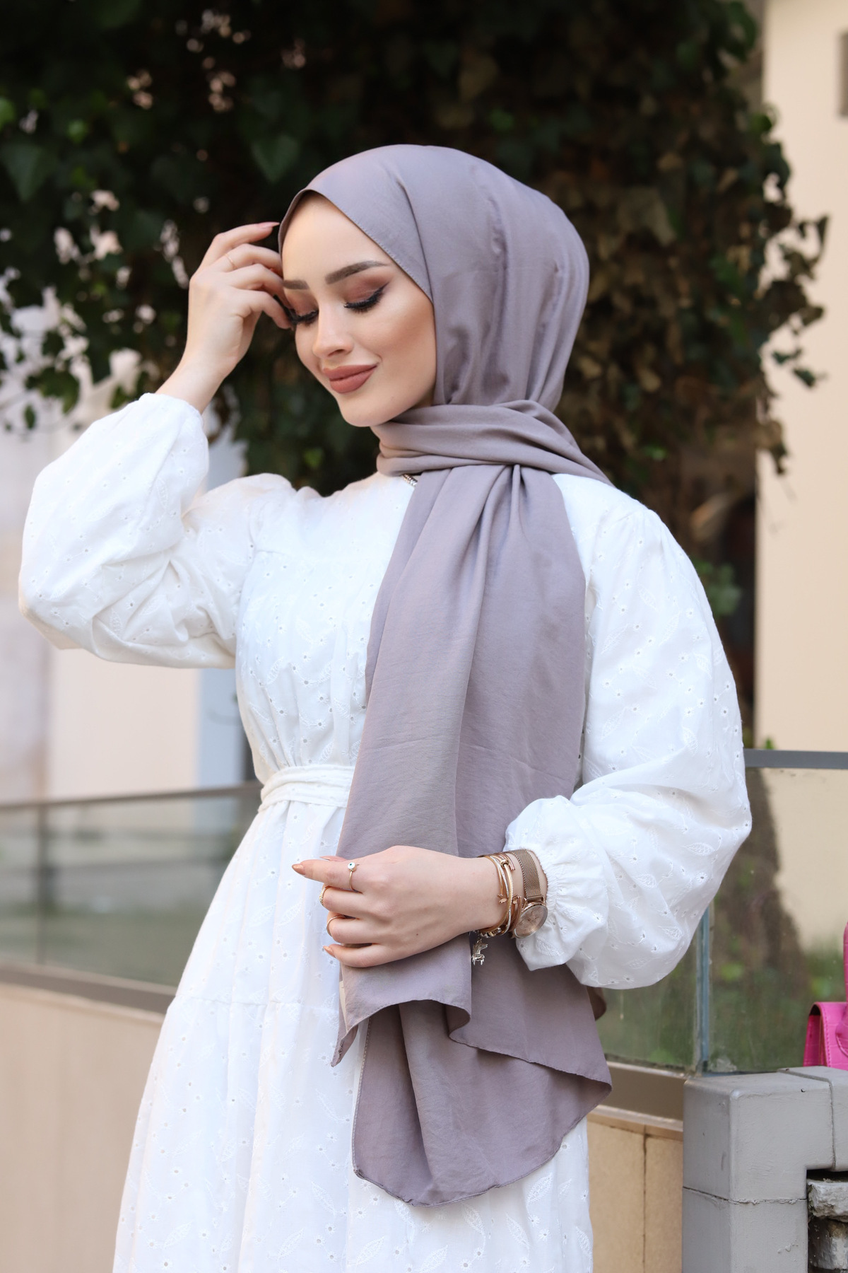 Cotton Jazz Shawl Hijab Stone