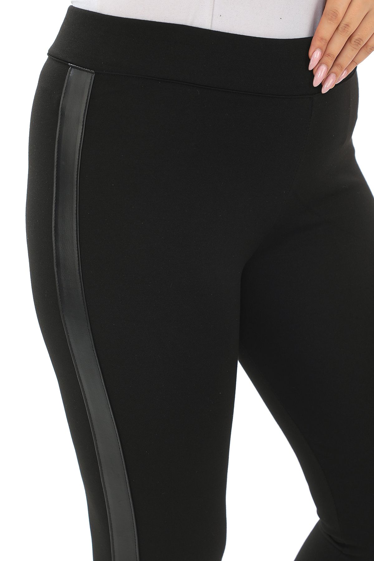 BANEGA Curve Large Size Pocket Zippered Firming Black Sports Tights -  Trendyol