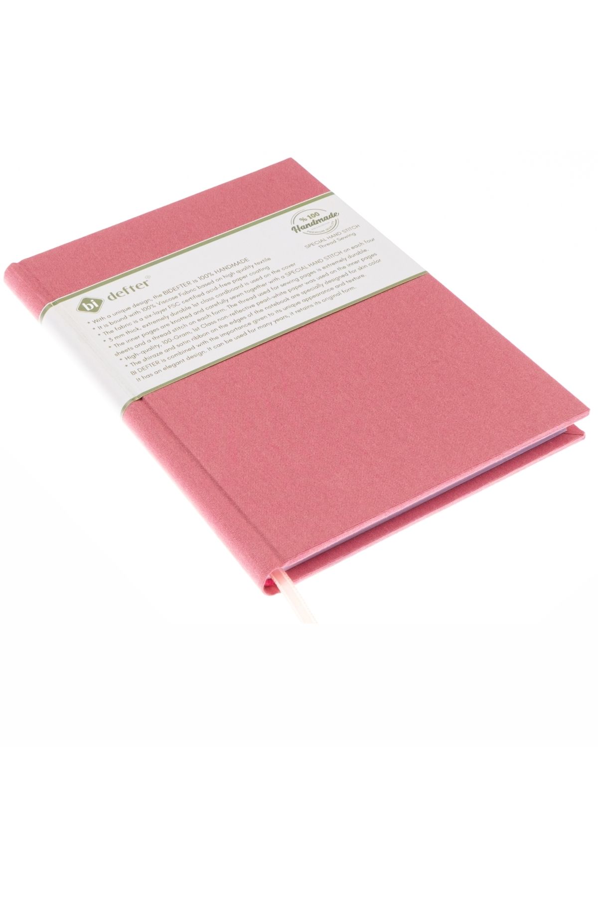 BİDEFTER-كتاب موسيقى (خط قطع يسار بدون مفتاح) 100% صناعة يدوية، تجليد قماش فيسكوز مخيط يدويًا (A/5) 3