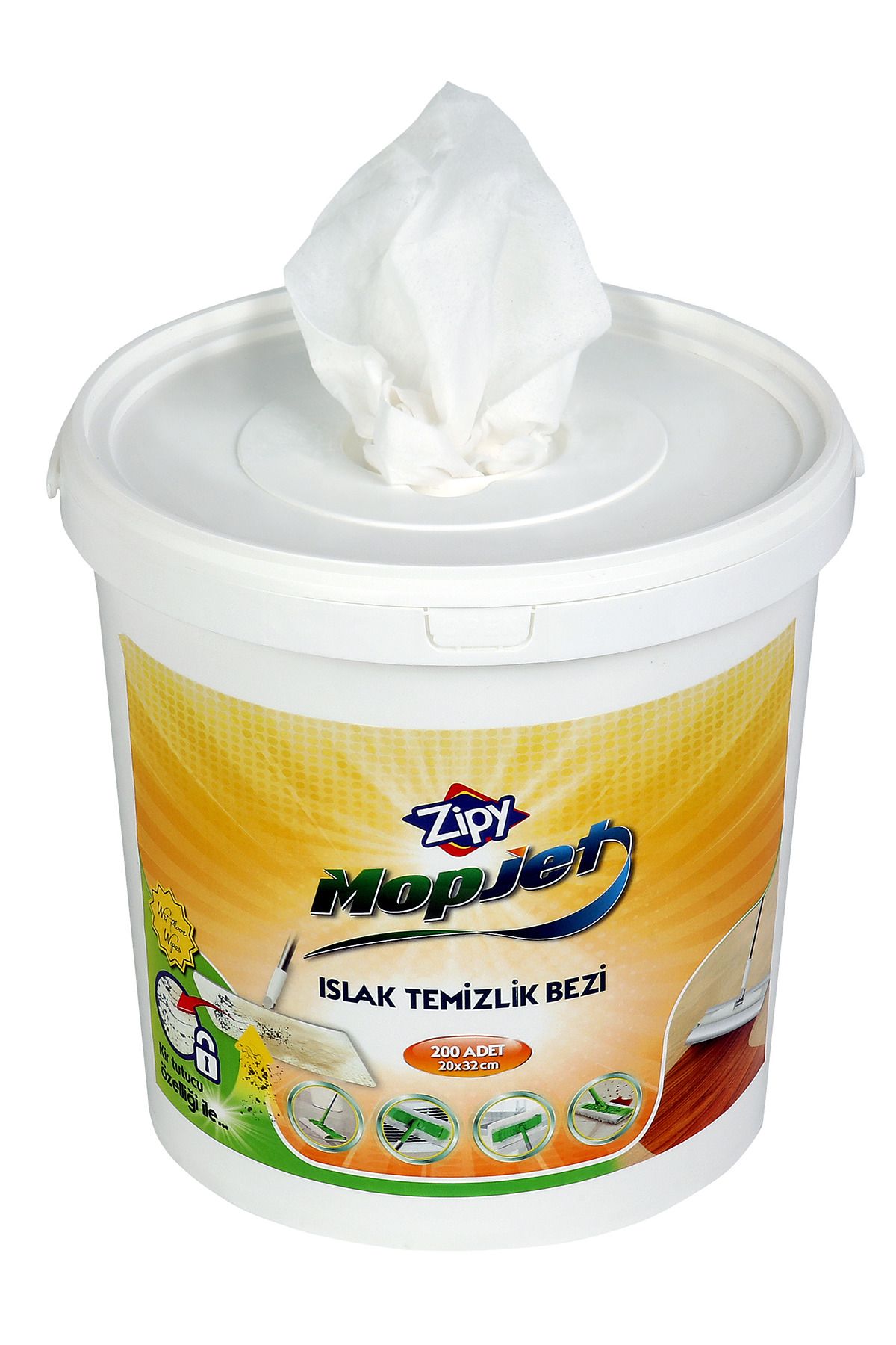 zipy-Mopjet Series 200 Pieces Wet Bucket Wipes Mop Compatible Large Size 3
