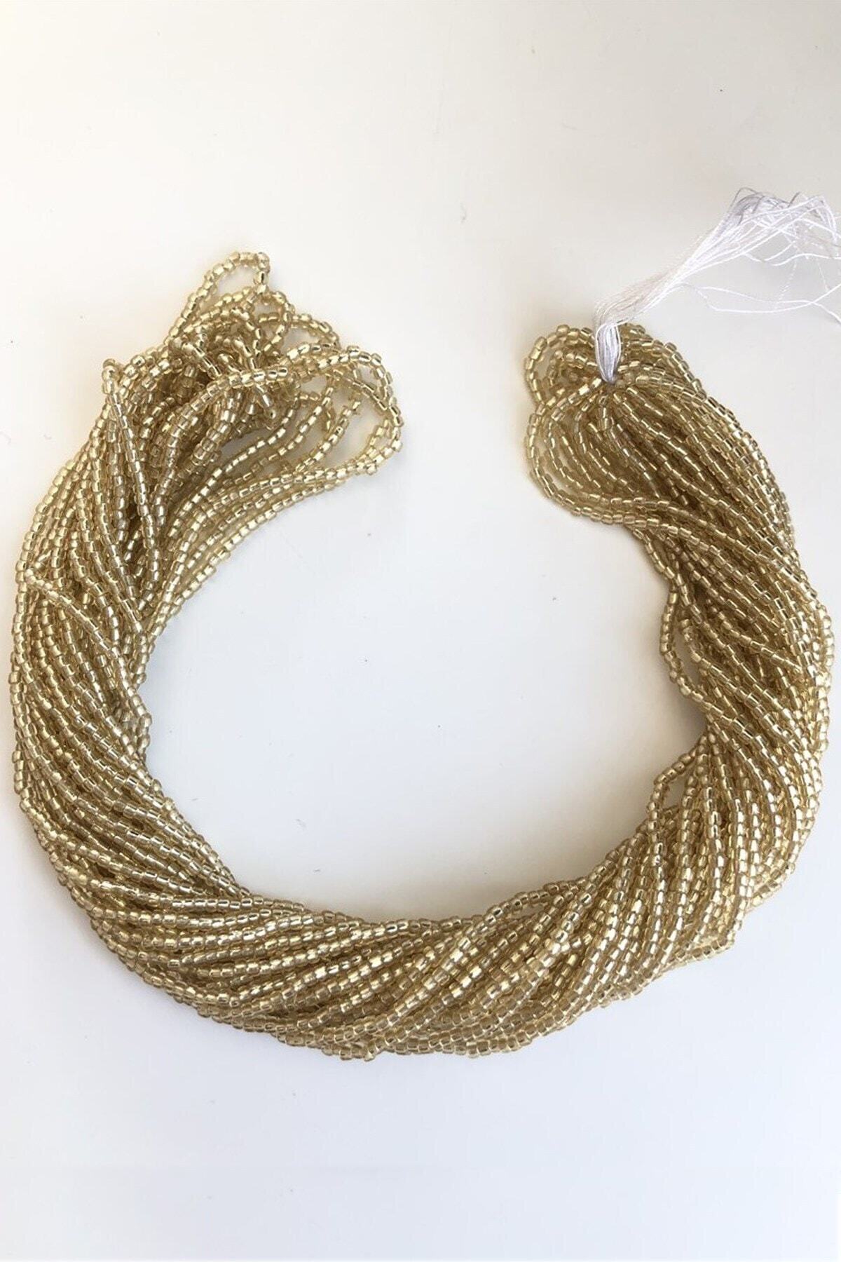 Types of Beads Golden Yellow Array Sand Beads 2 Mm – Beads, Stylish Design, Women's Accessory – Beads-