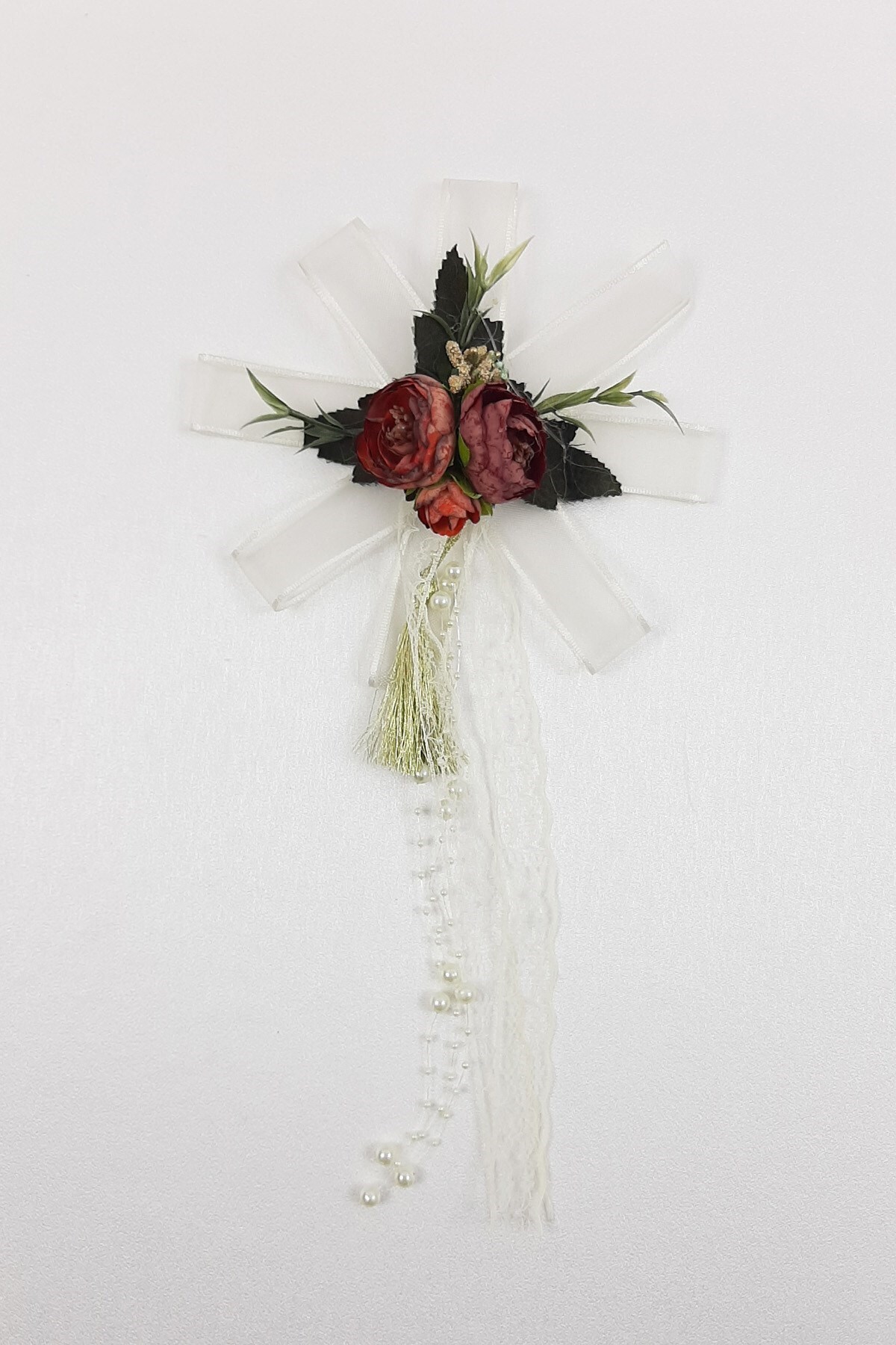 Hobigram Düğün Malzemesi Bordo Rengi Bohça Bavul Süsü – Düğün & Kına & Nikah, Şık Tasarım, Kadın Aksesuarı –