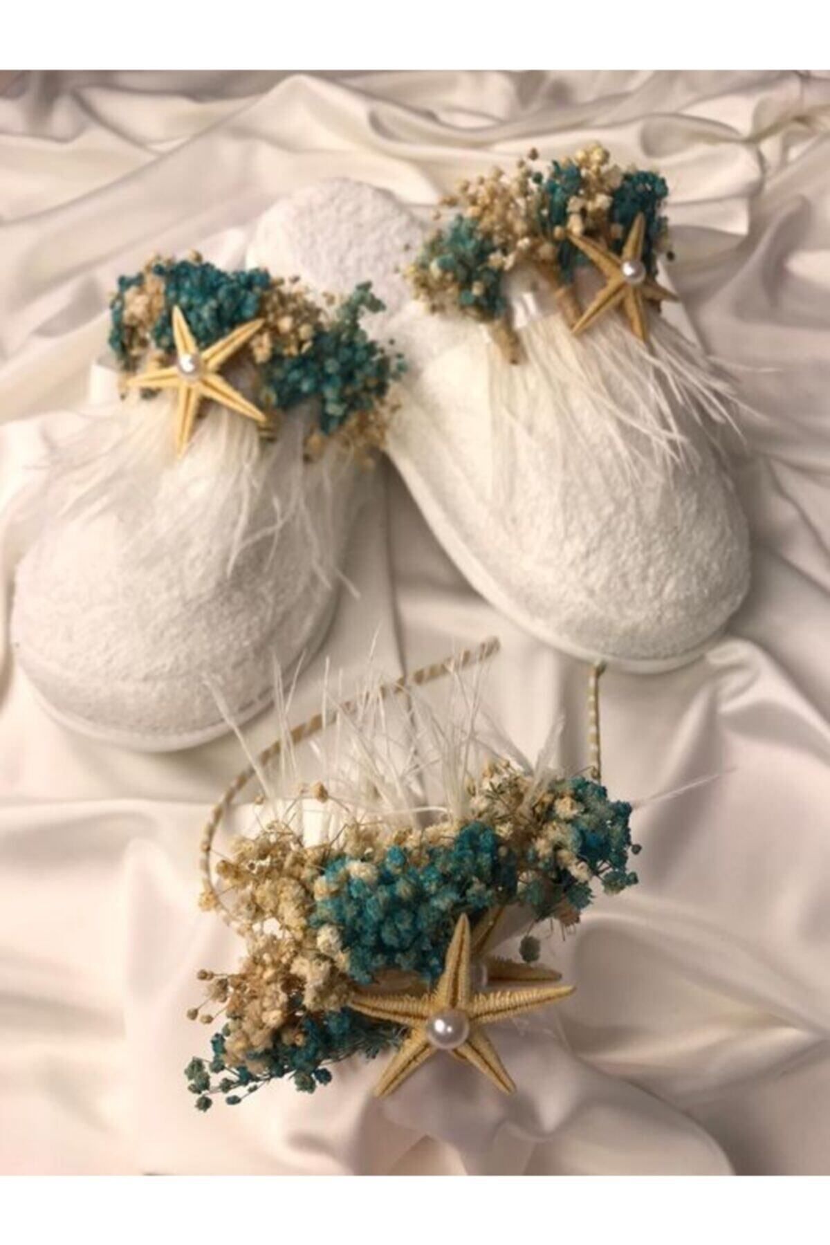Hobigram-Lohsa Sets Starfish Maternity Slippers Crown Set 1031 – Maternity Set, Stylish Design, Women's Accessory 2