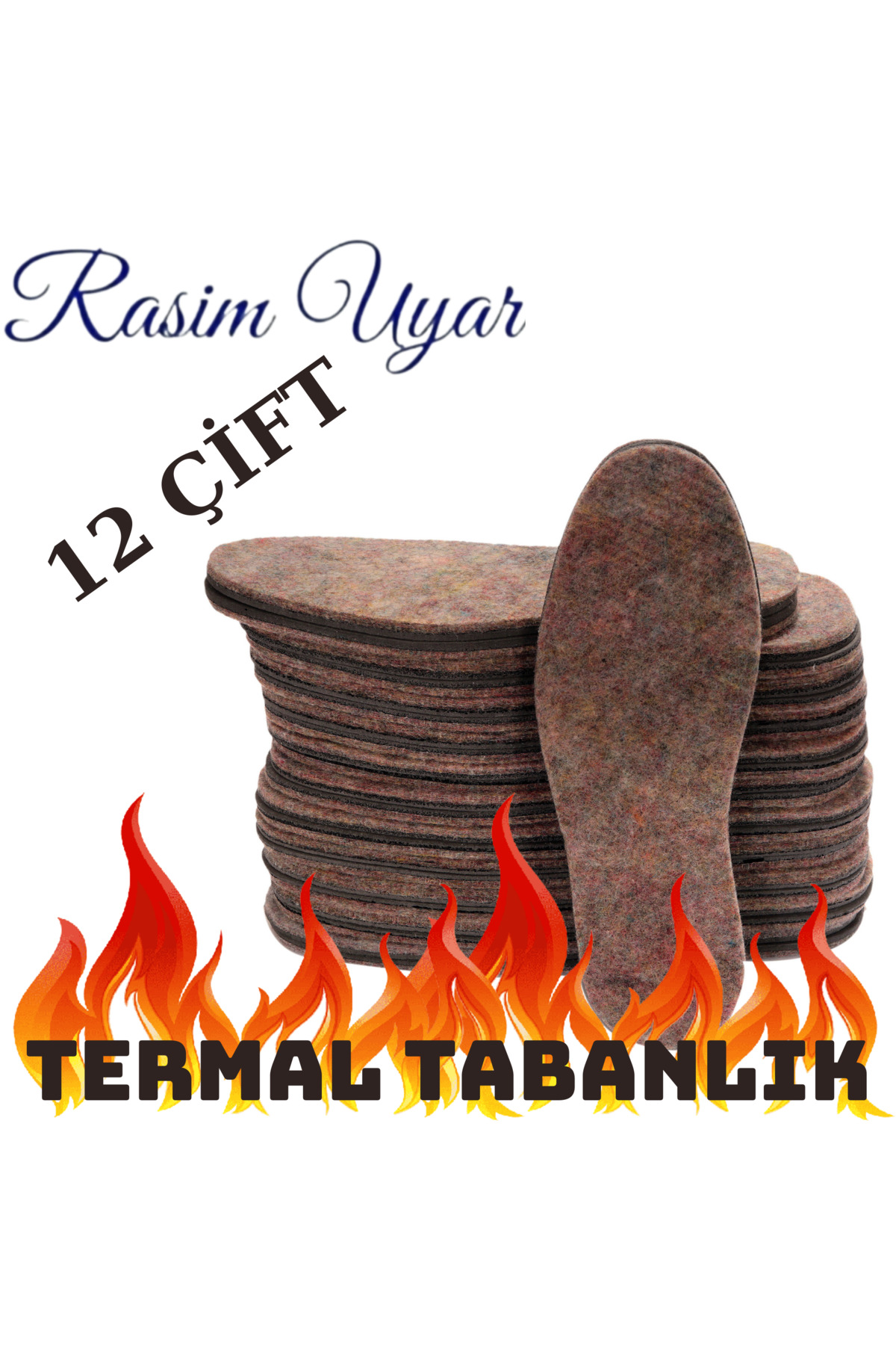 Termal Kışlık Ayakkabı Keçesi 35-40 Arası 12 Çift Seri (PATİK IÇİN DEĞİLDİR)