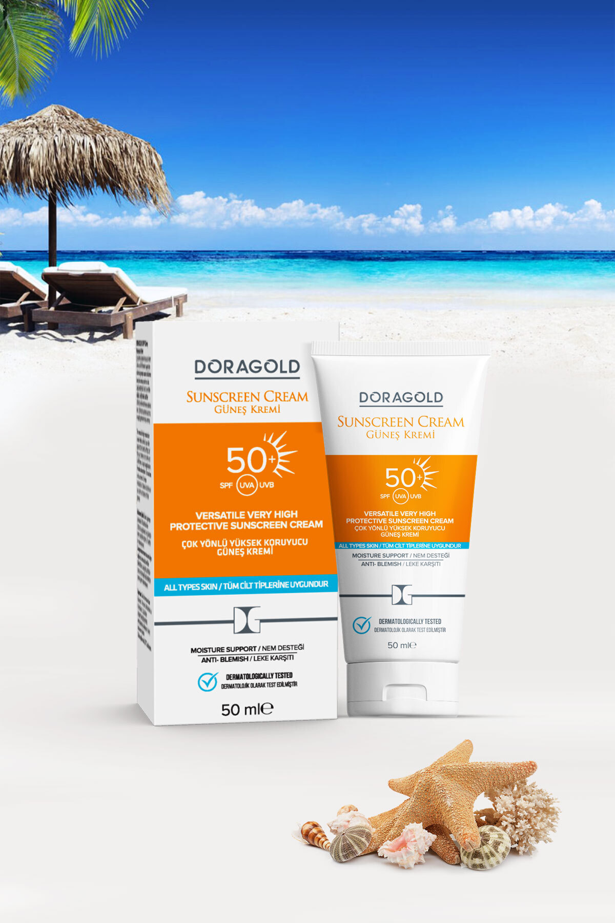 Lazer Epilasyon Sonrası Krem + Ton Eşitleyici Leke Karşıtı Spf 50+ Çok Yönlü Güneş Kremi — DG-LG3479 — تصویر 4 از 7