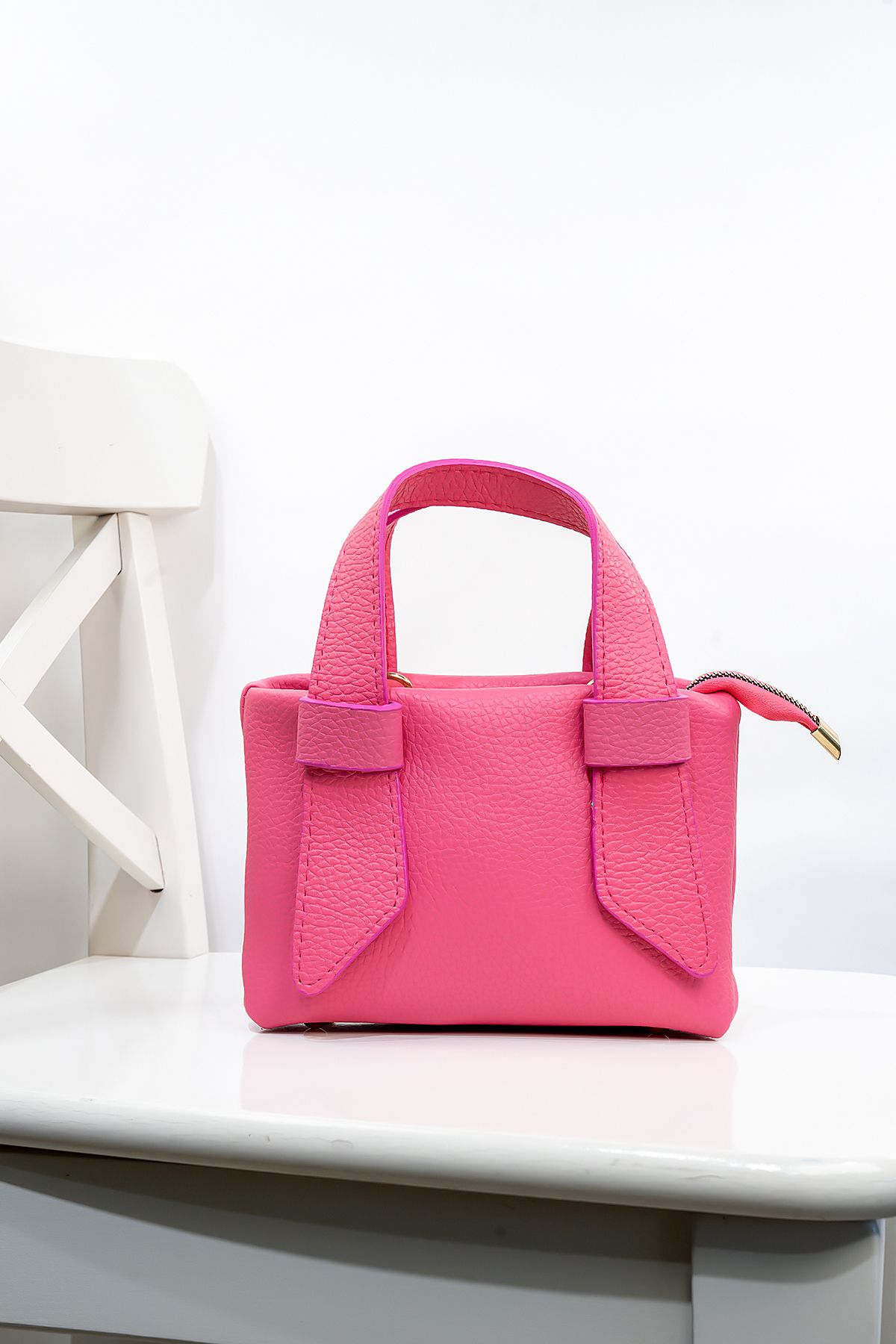 Cochines Women s Fuchsia Double Handle Strap Shoulder Bag Trendyol