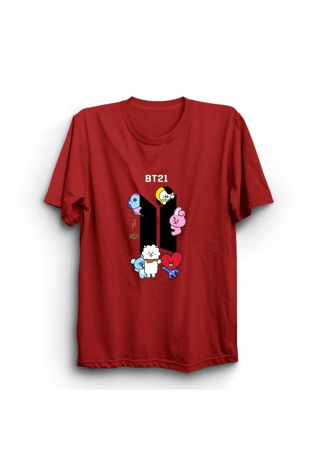 fame-stoned Tricou Imprimat Bt21 Bts Unisex - XS