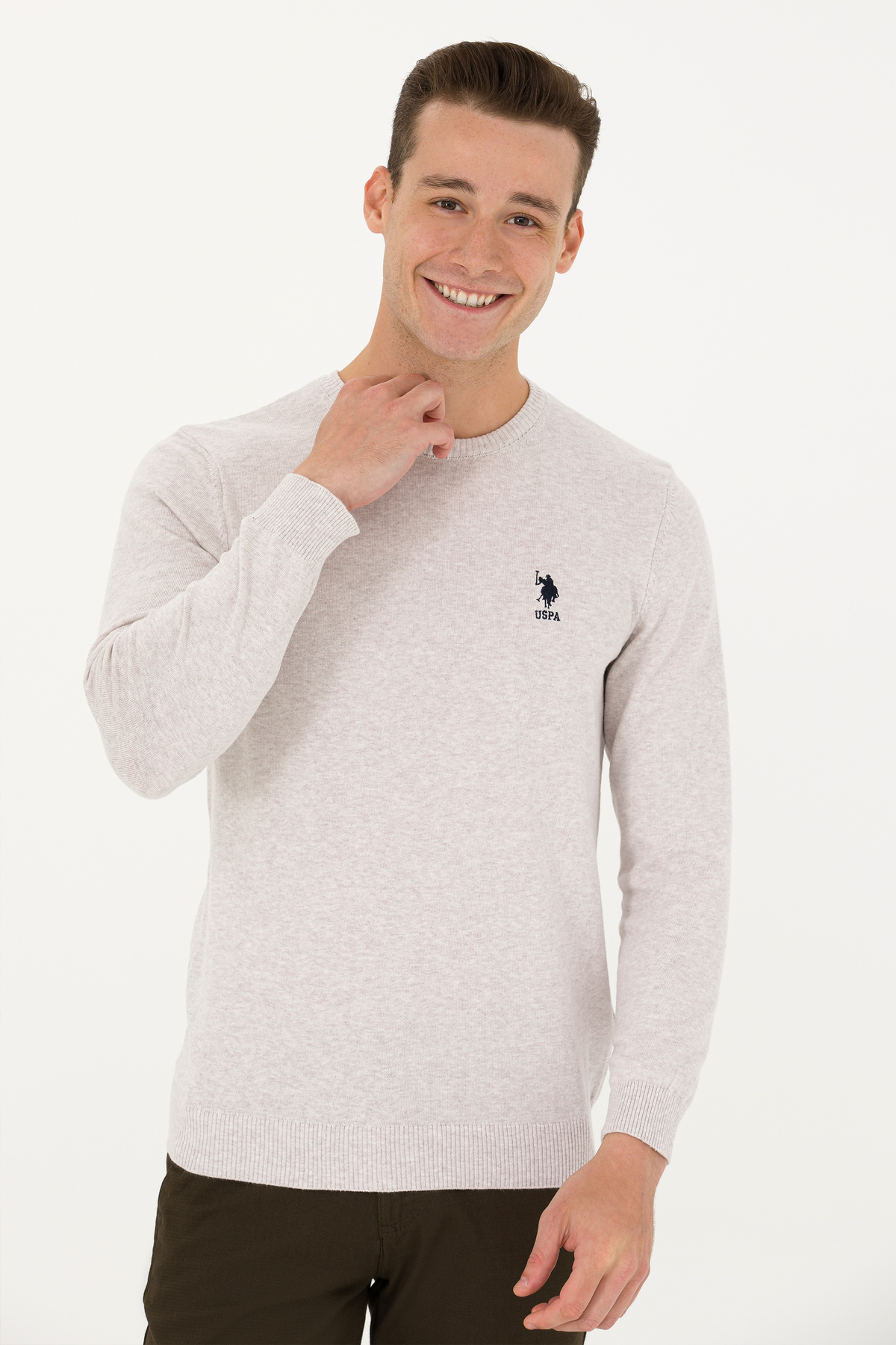 بافت و پلیور مردانه مشکی یو اس پولوU.S. Polo Assn. | G081GL0TK.000.1629648 اورجینال - تصویر 3