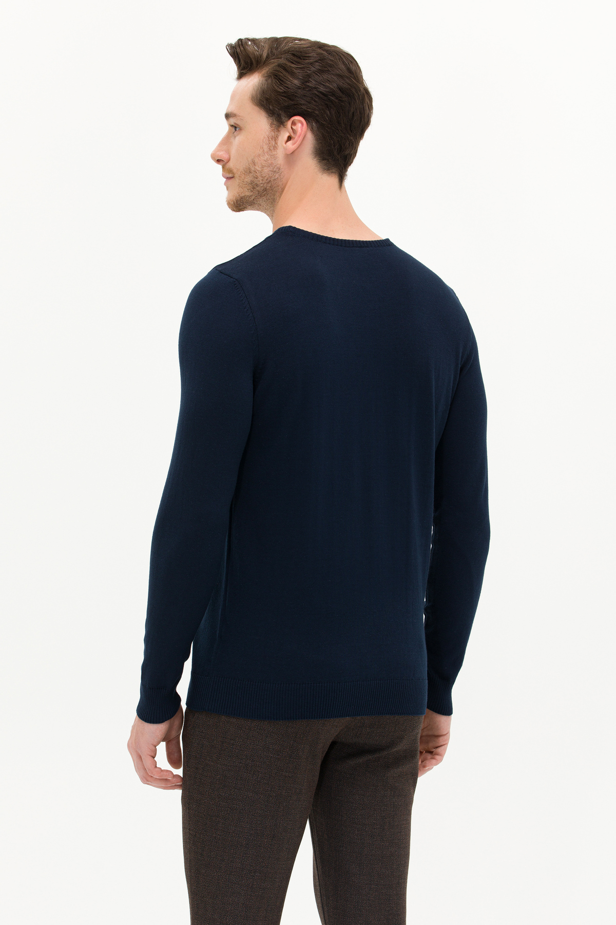 بافت و پلیور مردانه آبی سرمه ای یو اس پولوU.S. Polo Assn. | G081GL0TK.000.1629648 اورجینال - تصویر 5