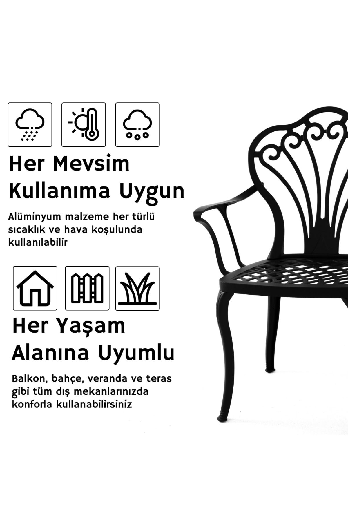 Alüminyum Döküm Sandalye