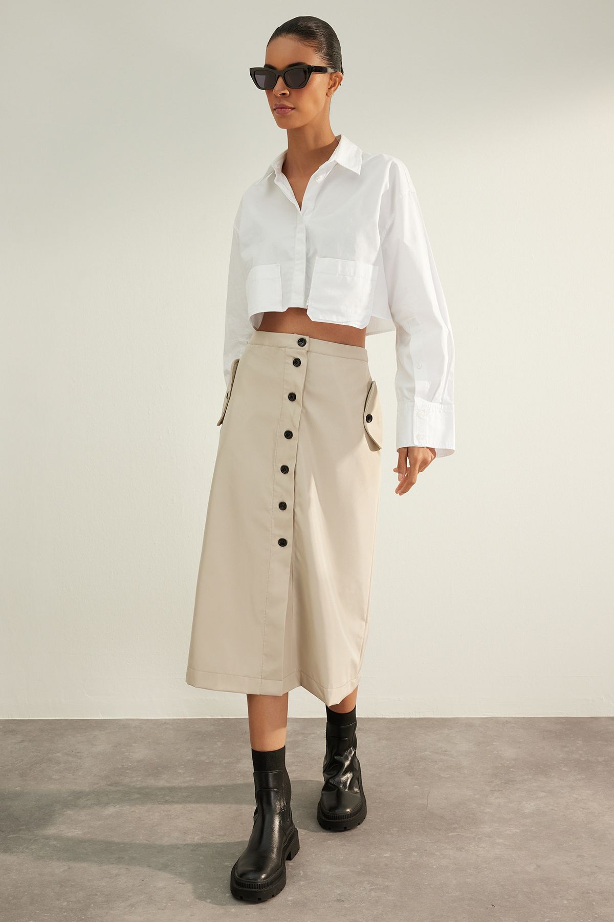 Button cheap skirt quality