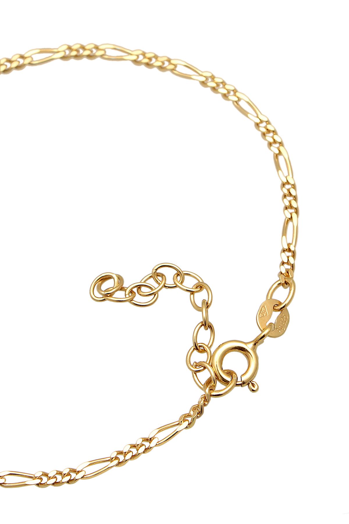 ELLI-Armband Damenhandkette Figaro mit Kristall 925 Sterling Silber 4