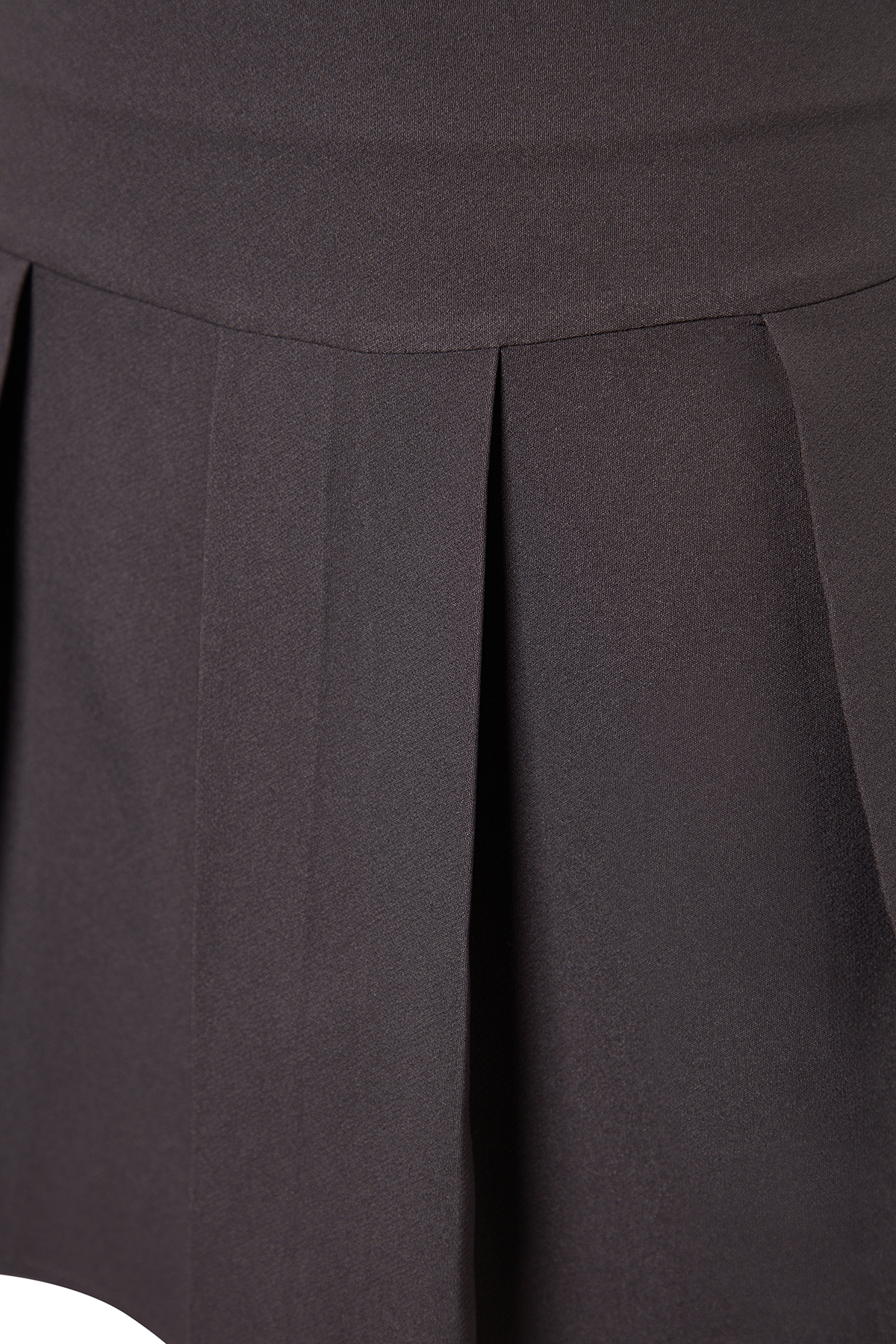 Trendyolmilla  Antrasit Premium Yüksek Kalite Pileli Mini Boy Dokuma Etek TWOAW24ET00309 - Görsel 10