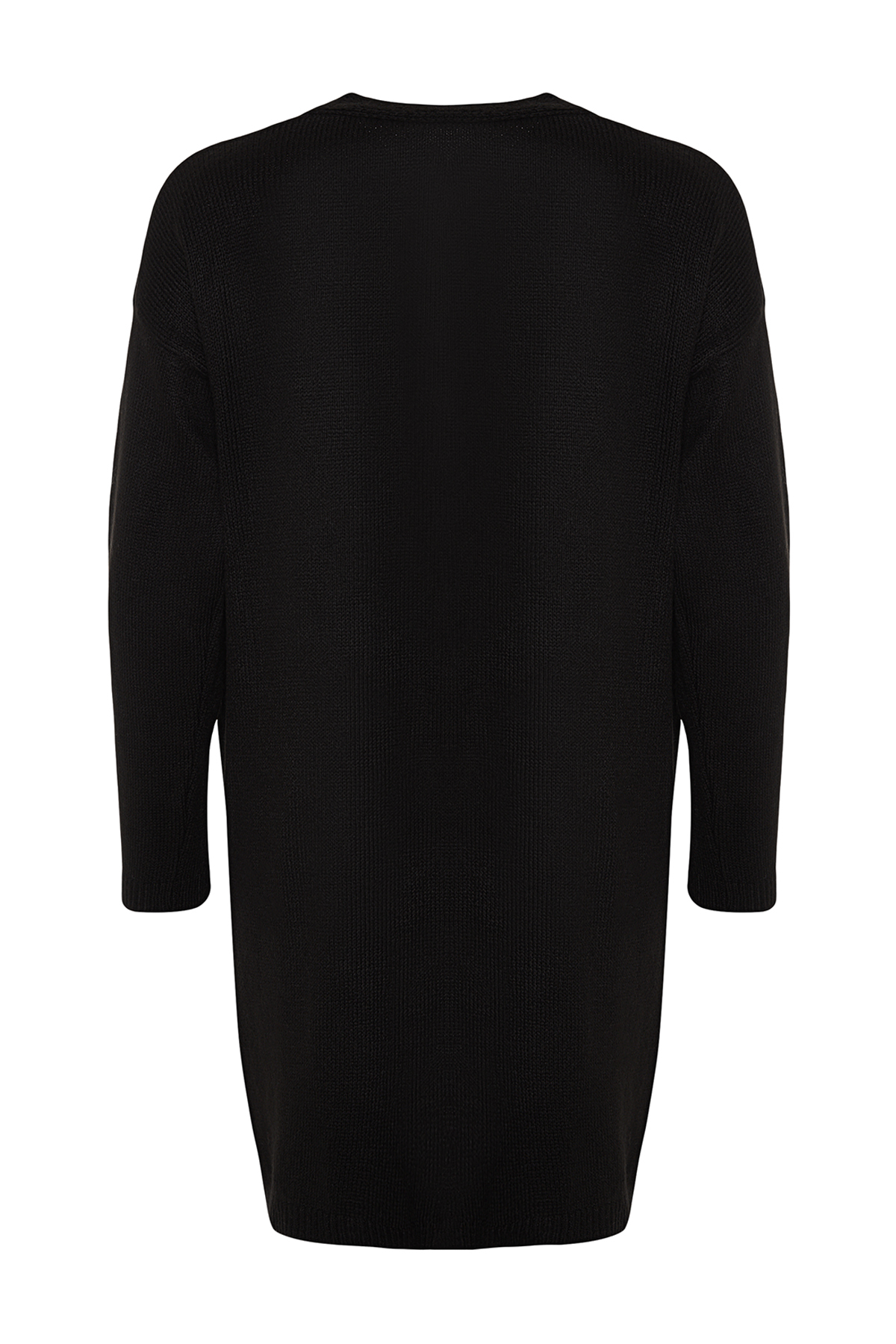 Trendyolmilla  Siyah Yumuşak Dokulu Cep Detaylı Triko Hırka TWOAW24HI00381 - Görsel 8