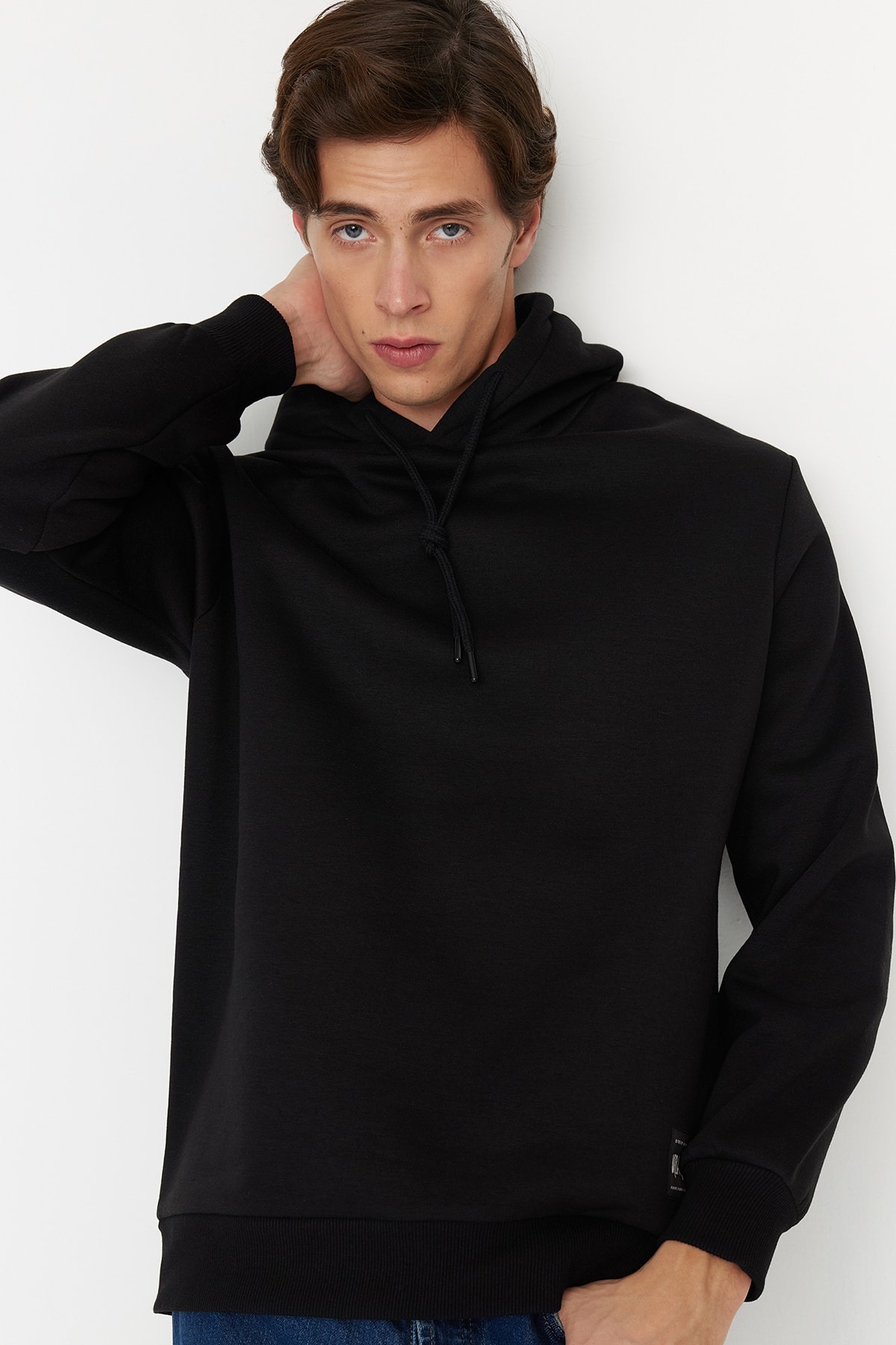 Trendyol Collection Herren Sweatshirt Regular Fit Für - Schwarz Groß
