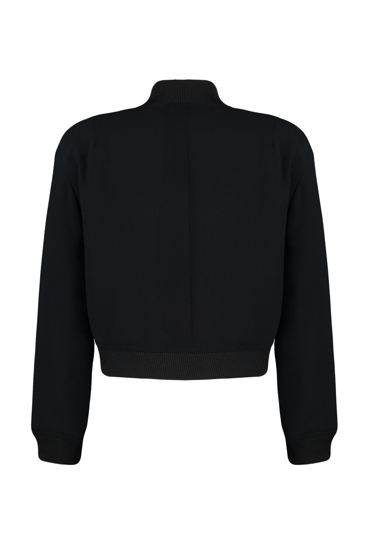 Kolekcia Trendyol-Čierna prémiová bunda Bomber Crop Woven Jacket Twoaw24Ce00047 15