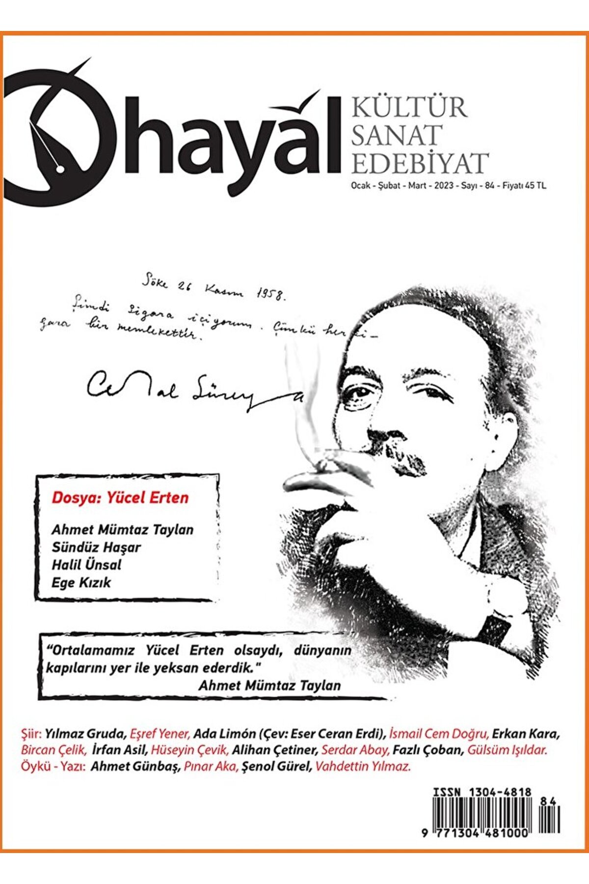 Hayal Kültür Sanat ve Edebiyat Dergisi Sayı: 84 / Kolektif / Hayal Yayınları / 4440000002739