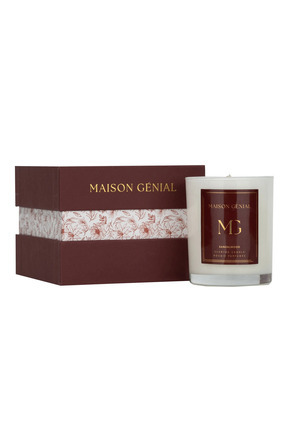 Maison Genial Luxury Sandal Wood Bordo Mum Orta Boy 210g