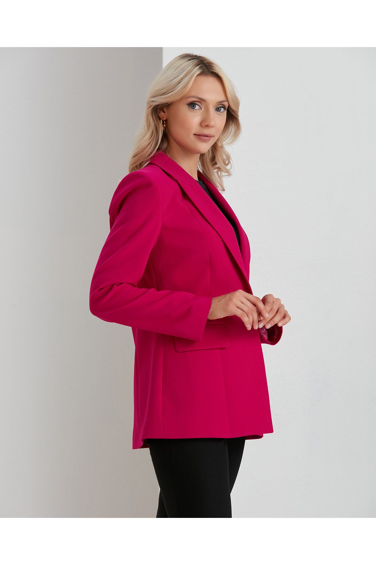 Dark pink on sale blazer womens