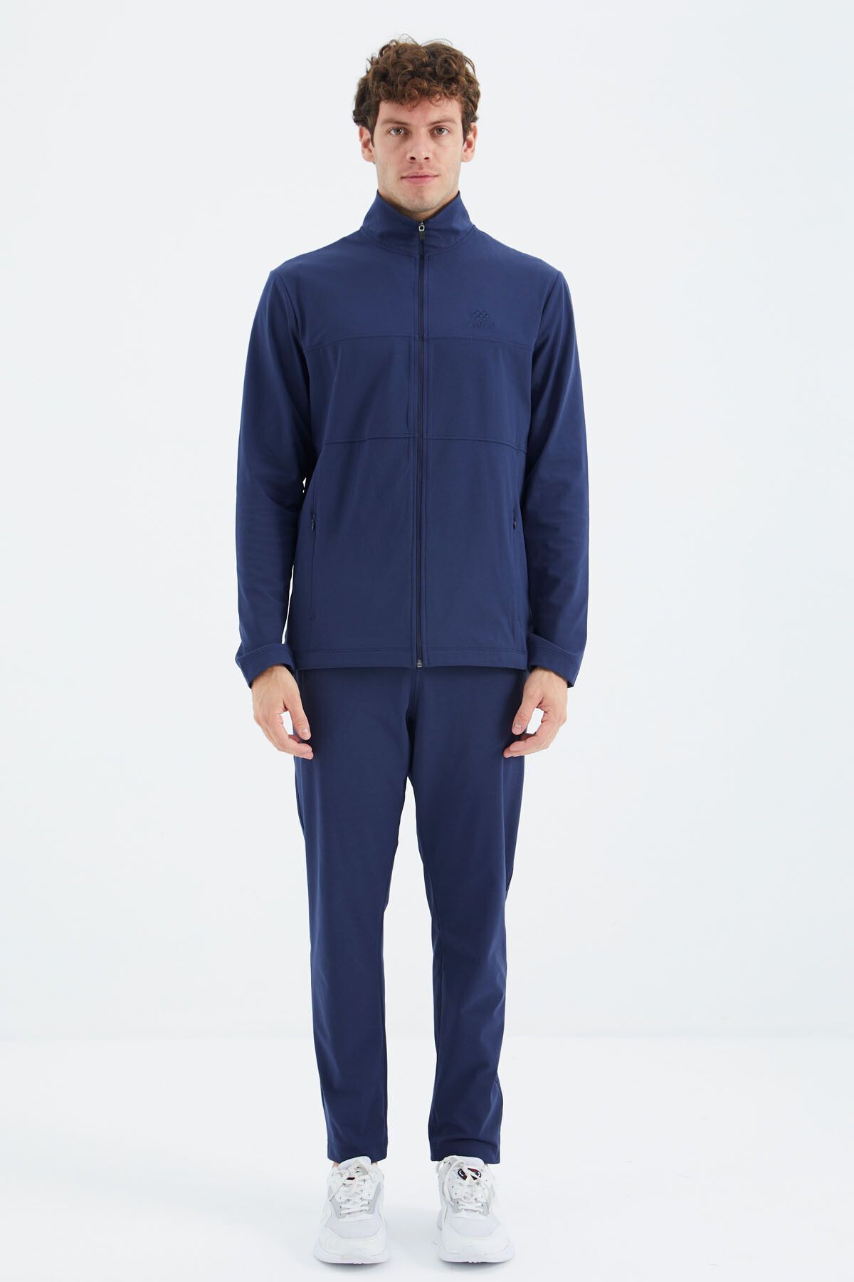 Tommy Life Indigo High Collar Men s Tracksuit Set with Hidden