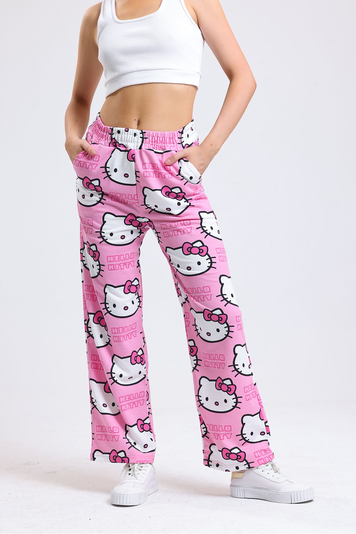 Hello top kitty sweatsuit