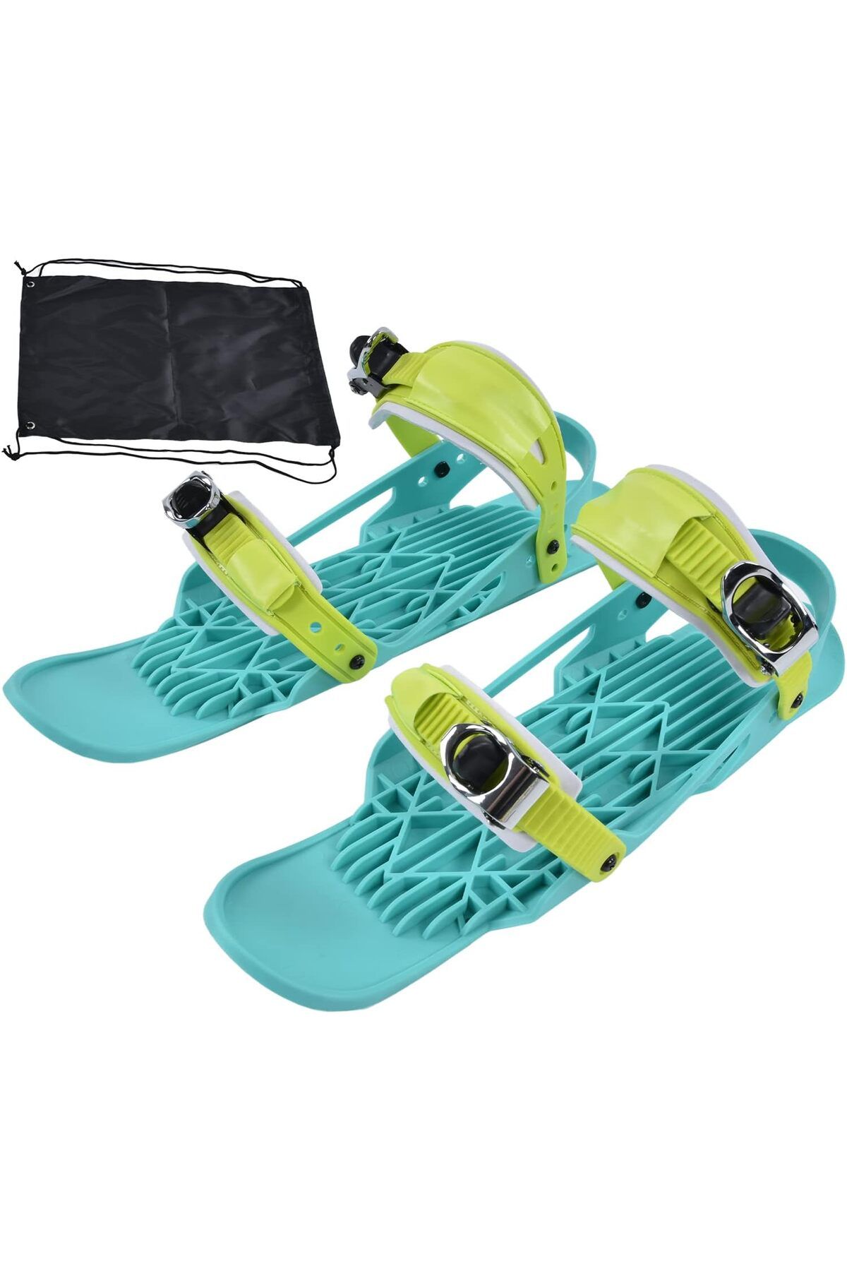Zwinner Kısa Kayak Patenleri, Mini Kar Pateni Snowboard Çantalı Taşınabilir Ayarlanabilir