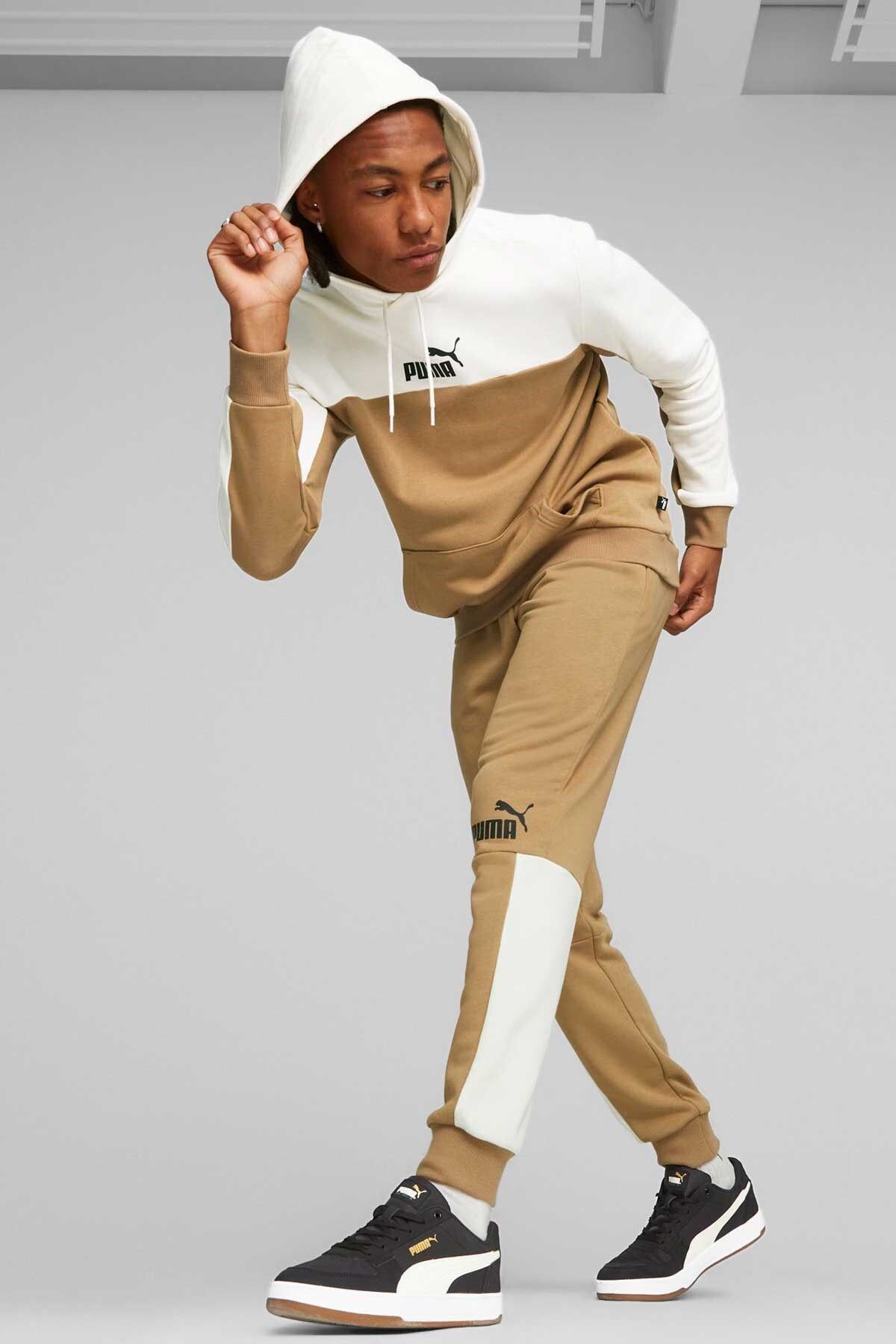 Beige puma discount tracksuit
