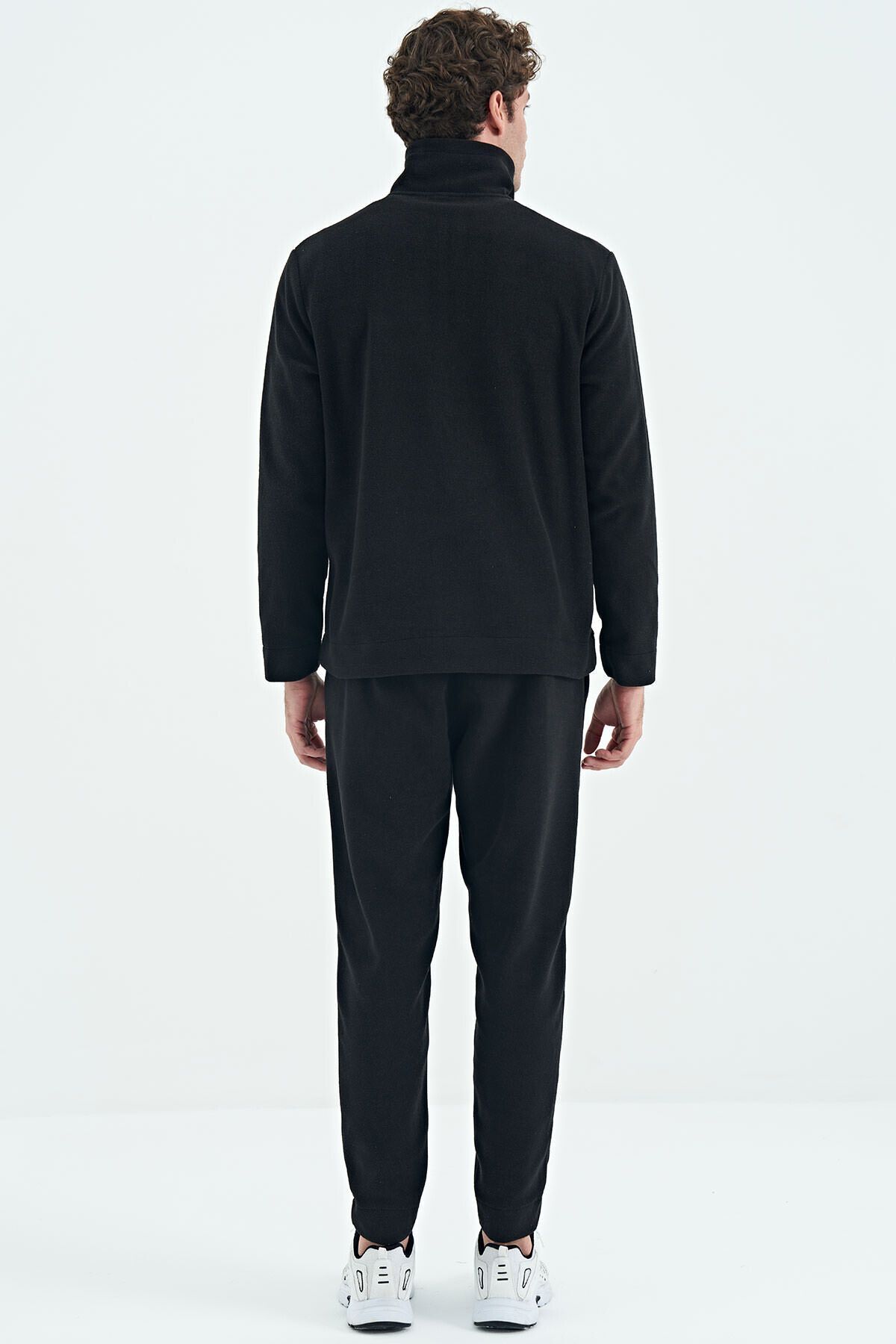 Mens black fleece tracksuit shop