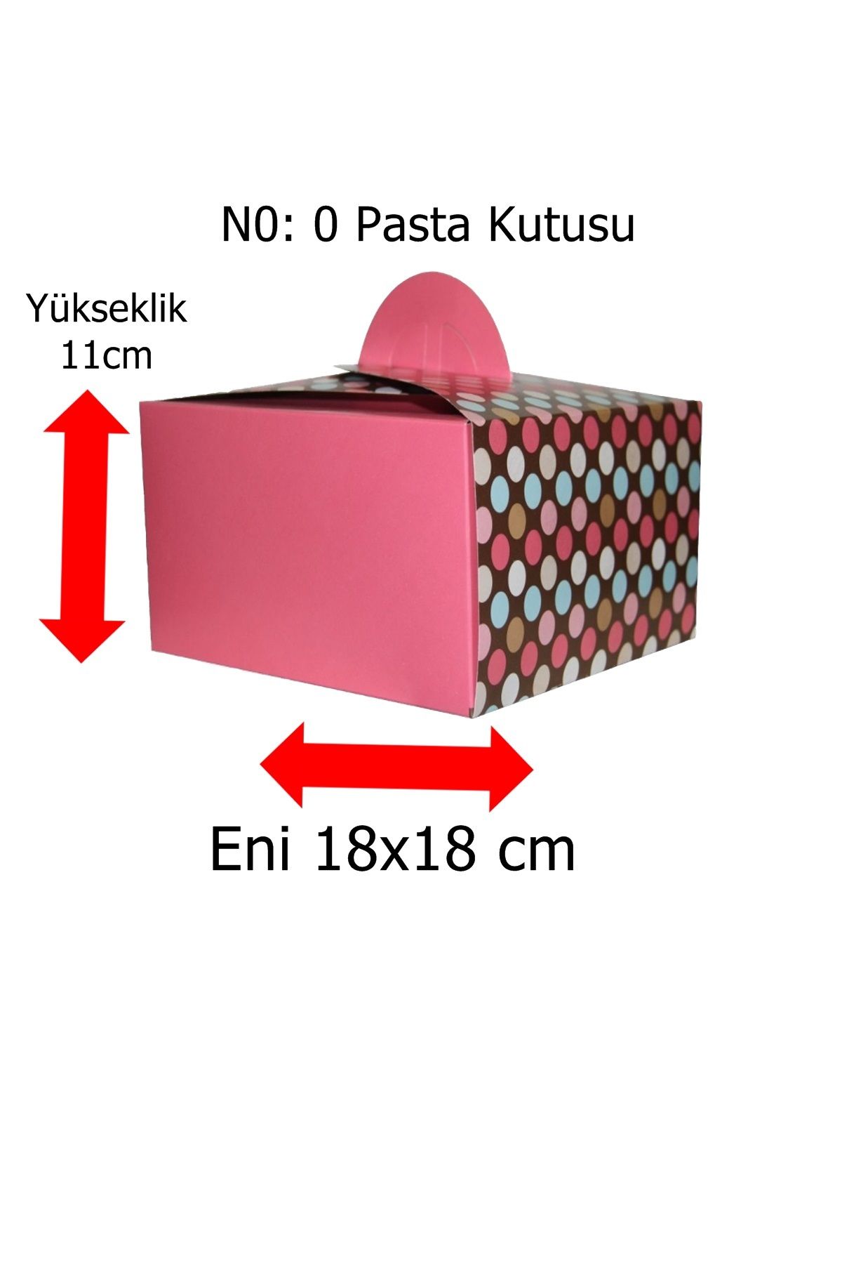 BENS Pasta Kutusu No:0 -11x18x18 Cm Ebatlarda 1 Adet Gelecektir
