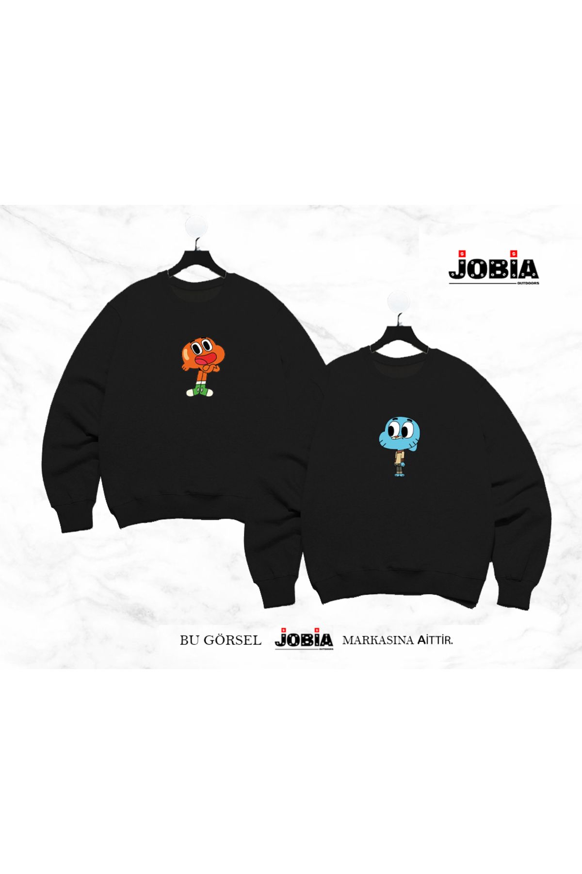 Jobia Outdoors Femei Bărbați Gumball Darwin Printed Lover Combinație Decolteu 3 Fire Raster Set 2 Piese Unisex - XL