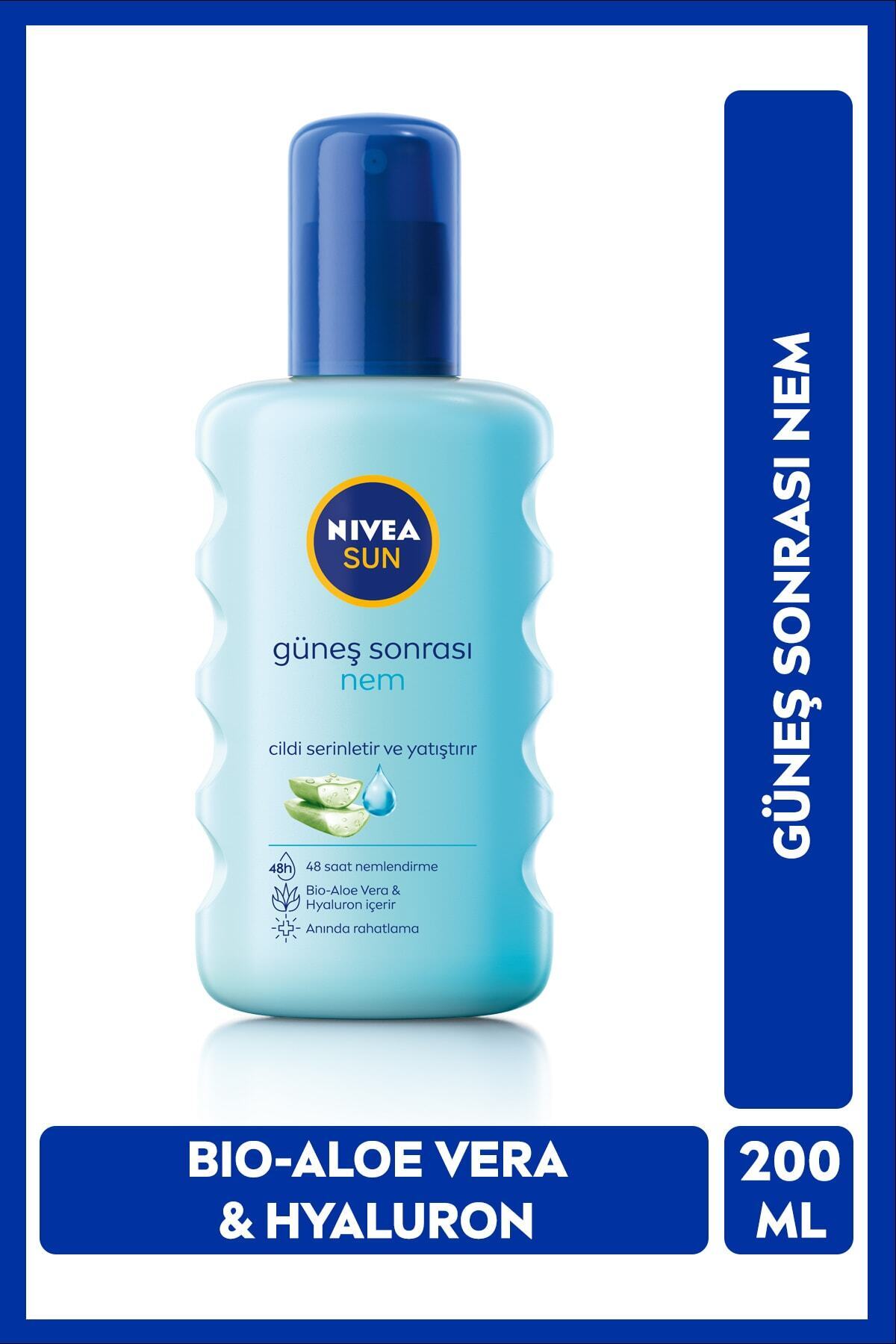 NIVEA Sun Güneş Sonrası 48 Saat Nemlendirici Sprey 200 Ml,hyaluron Ve Aloe Vera Ile Cildi Yatıştırır — 6256156165