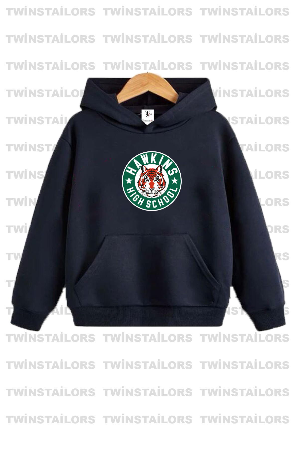 سویشرت پسرانه آبی سرمه ای twins tailors | twintwinss65765 اورجینال - تصویر 3