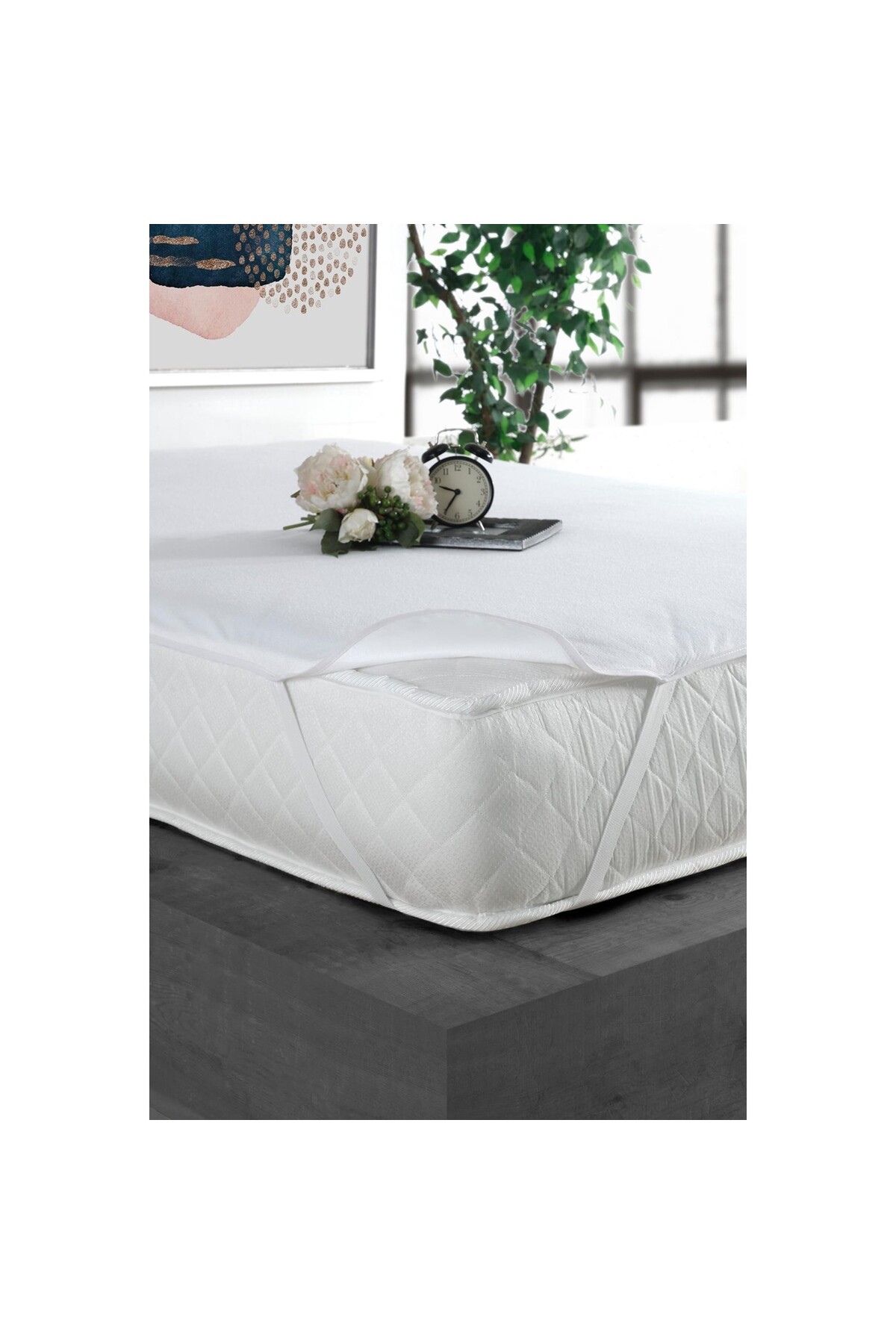 Liquid-proof mattress protective rubber cotton mattress protector