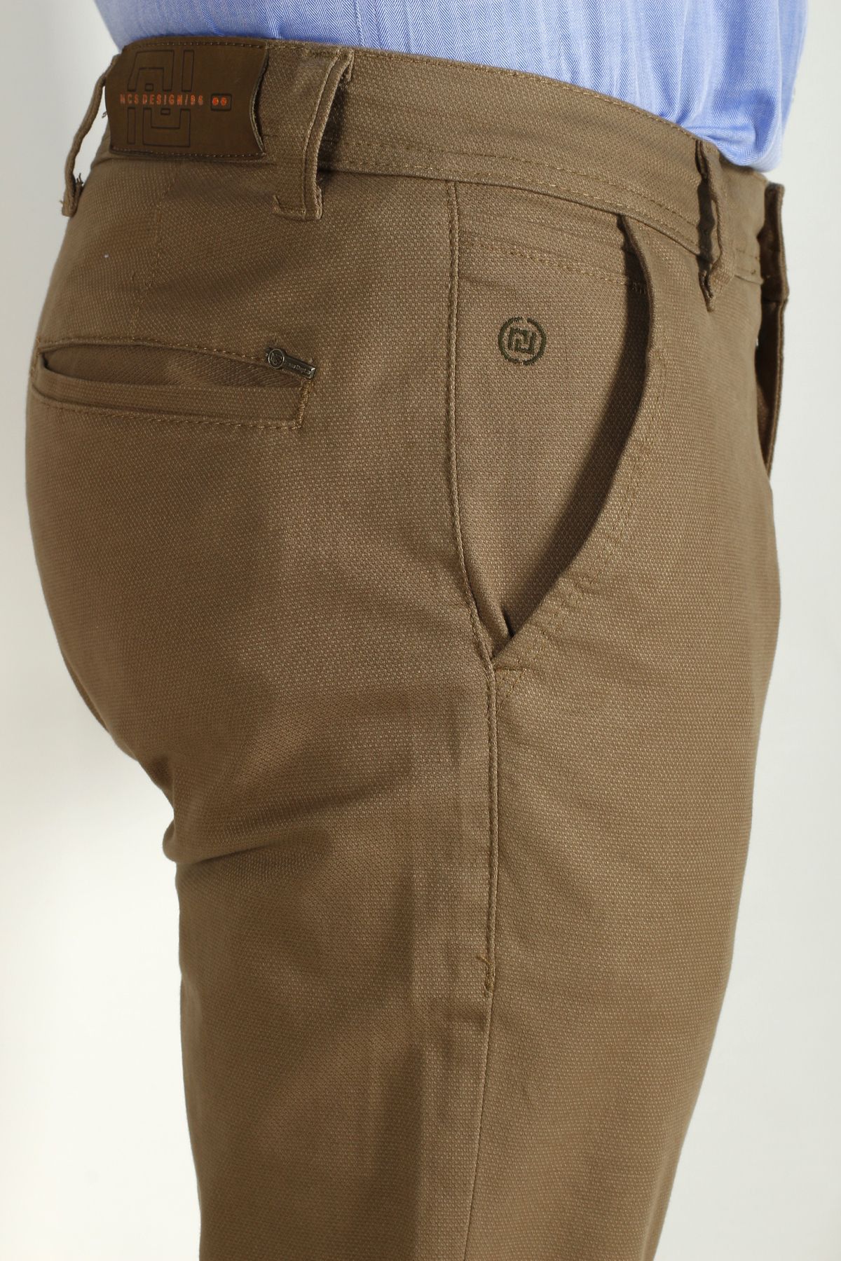 شلوار پارچه ای چند رنگ مردانه لباس جیب جانبی شتر باریک و CHINO جین 2194 ان سی آر Ncs