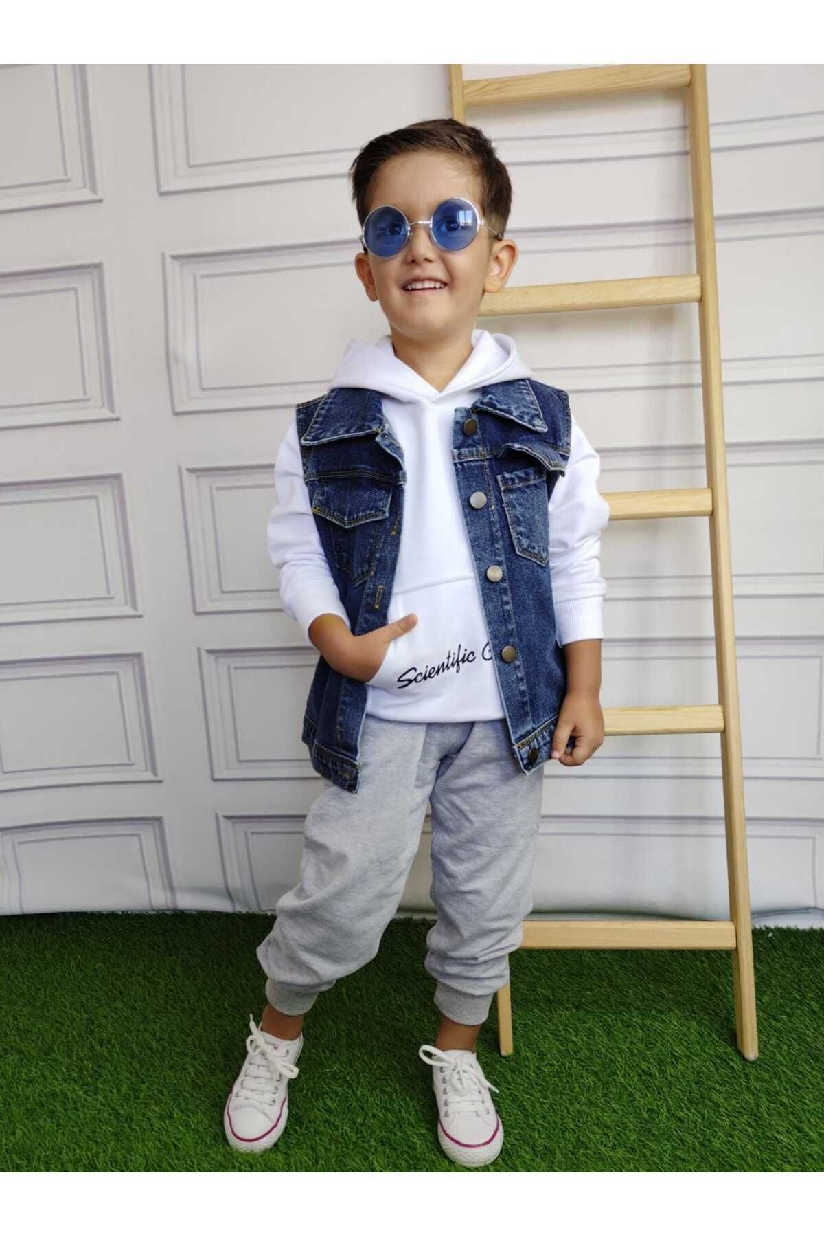 Baby boy top jean vest