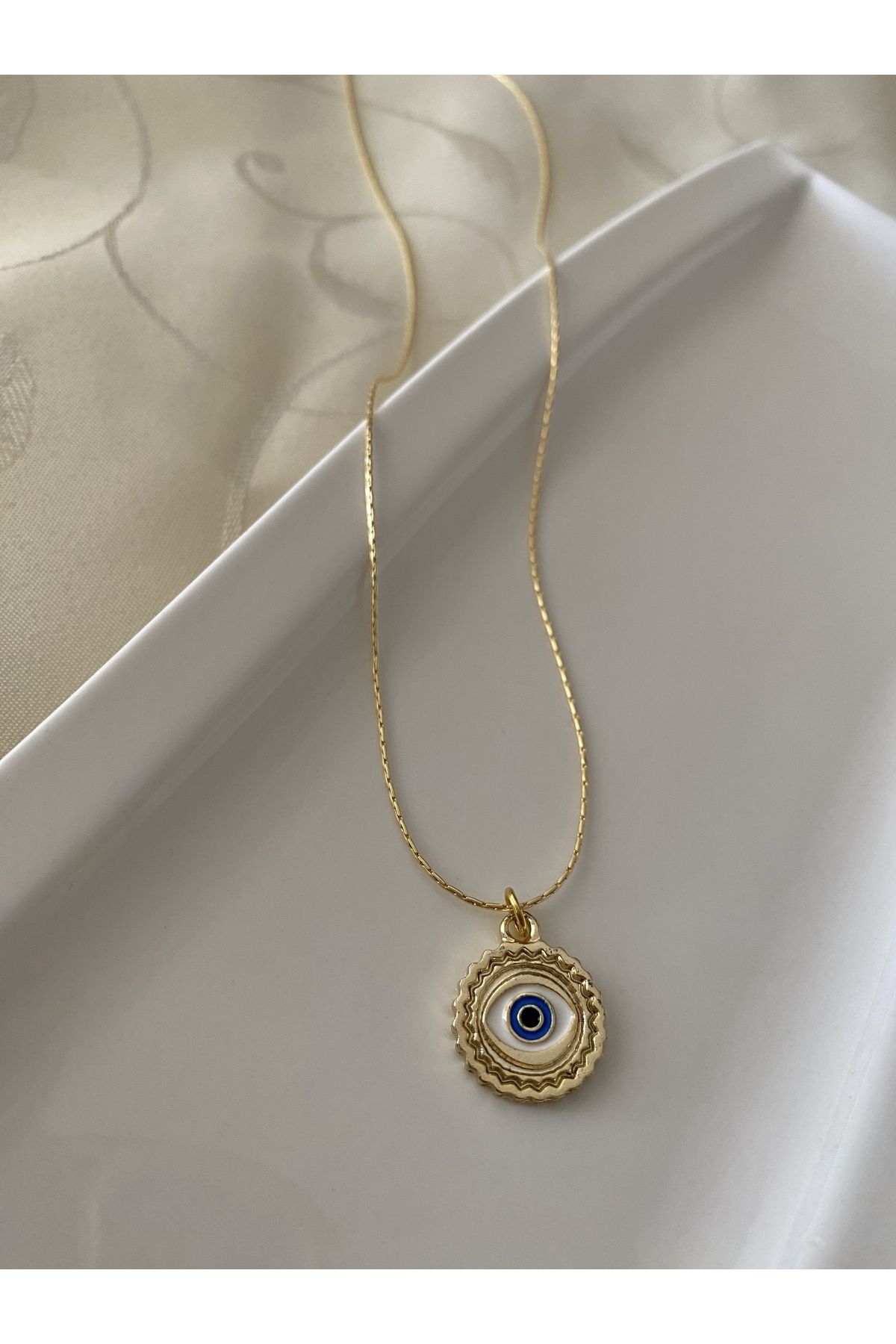 Evil eye necklace outlet gold plated