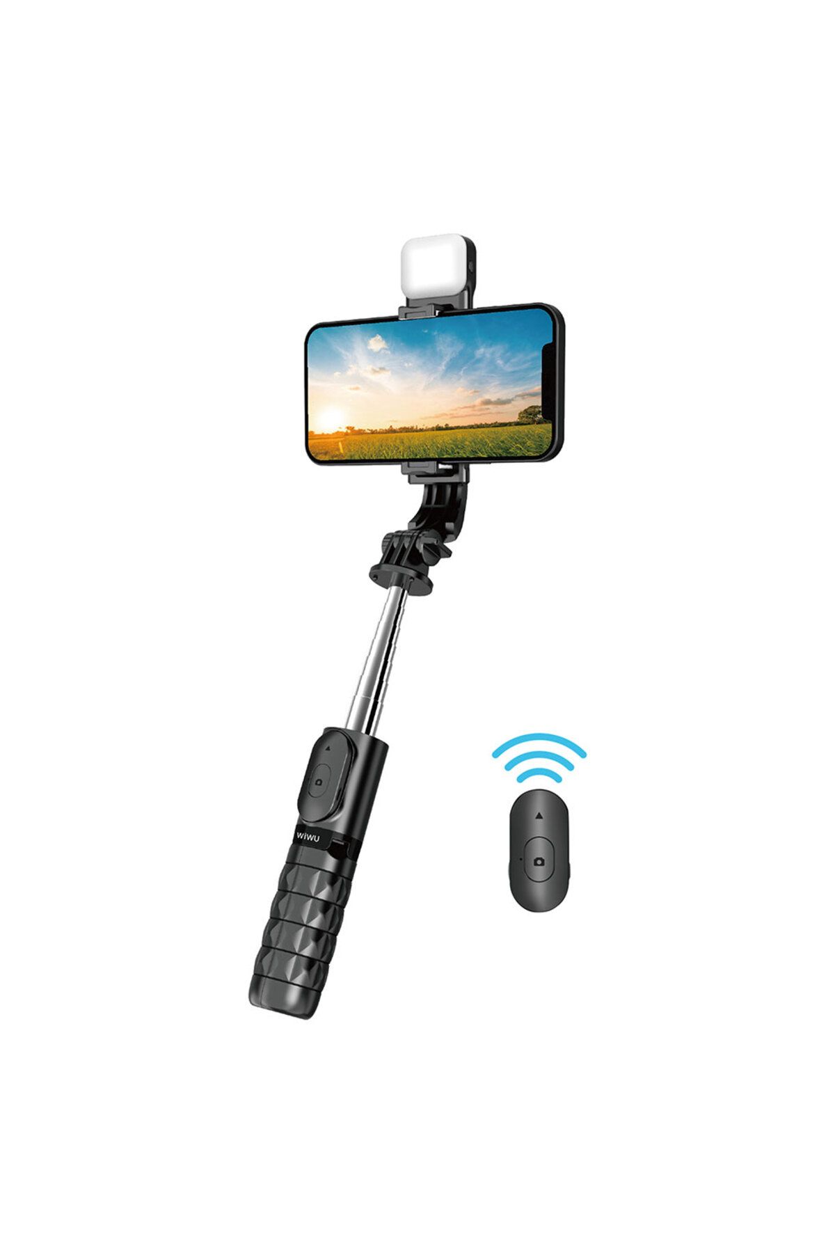 WIWU Palo Motorizado Selfie 360 con Tripode Bluetooth y Luz SE006