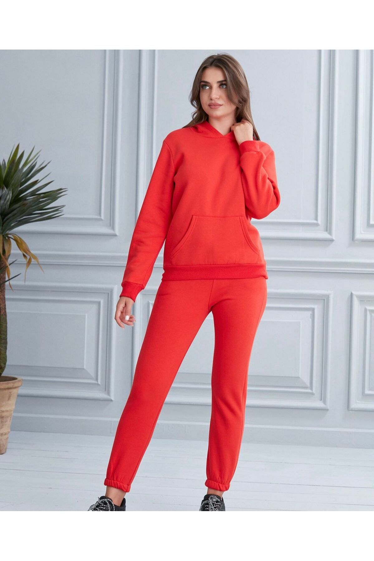 BE QUEEN SPECIAL PRODUCTION PLAIN COLOR HOODED 100 COTTON WOMEN S