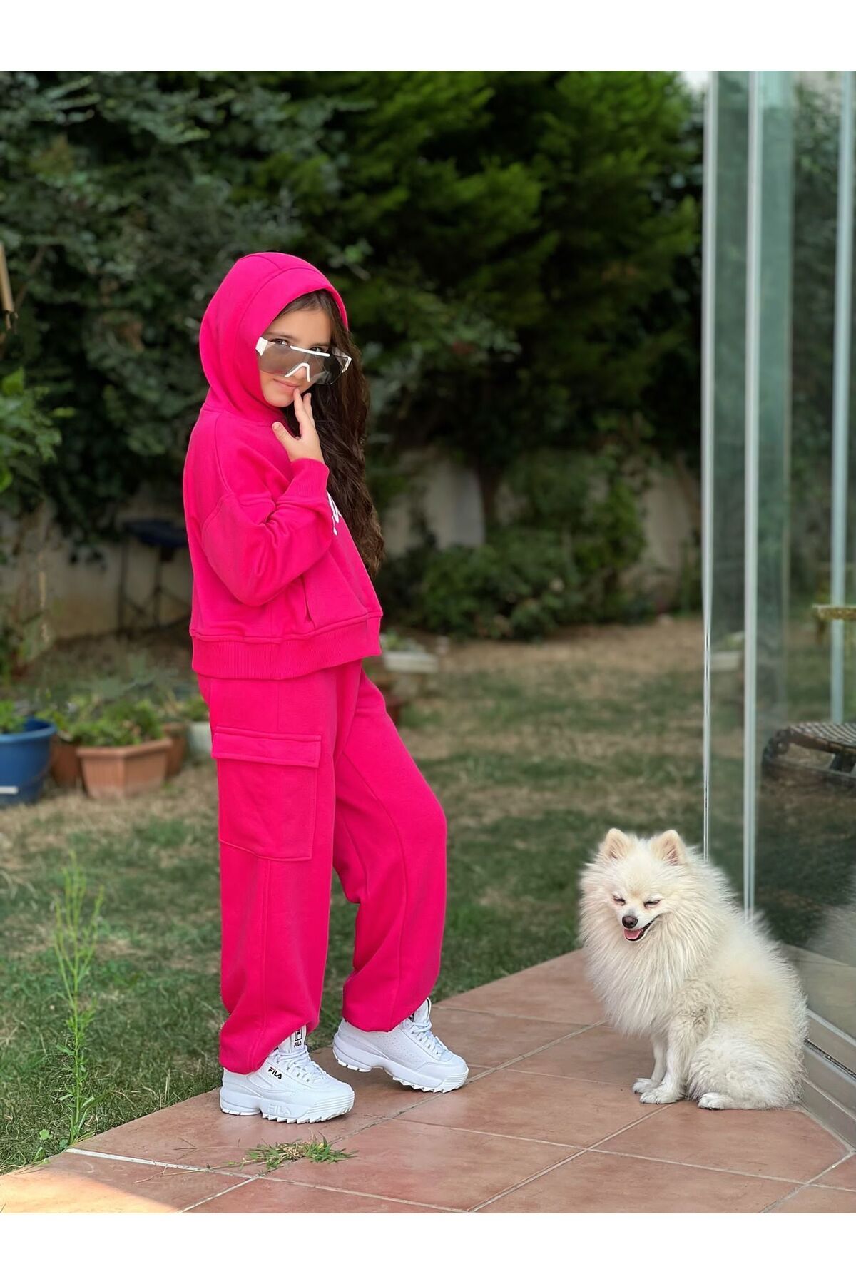 Girls top fila tracksuit